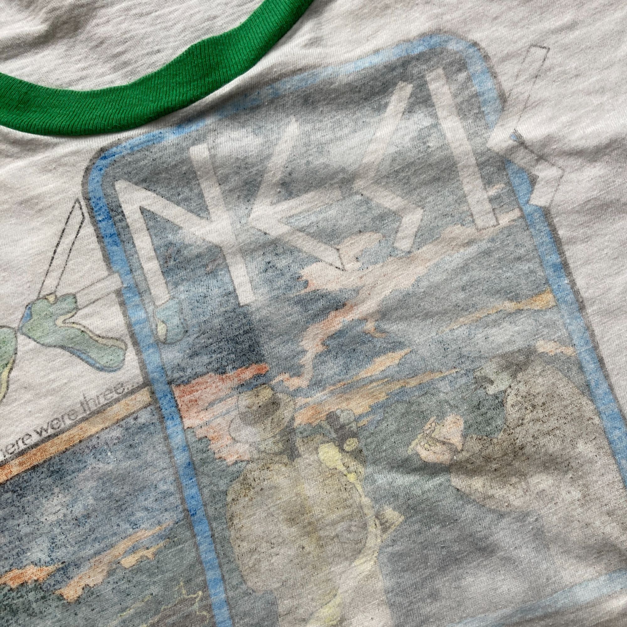 Other Vintage 1978 Genesis World Tour Ringer T-Shirt White & Green Size US S / EU 44-46 / 1 - 4 Thumbnail