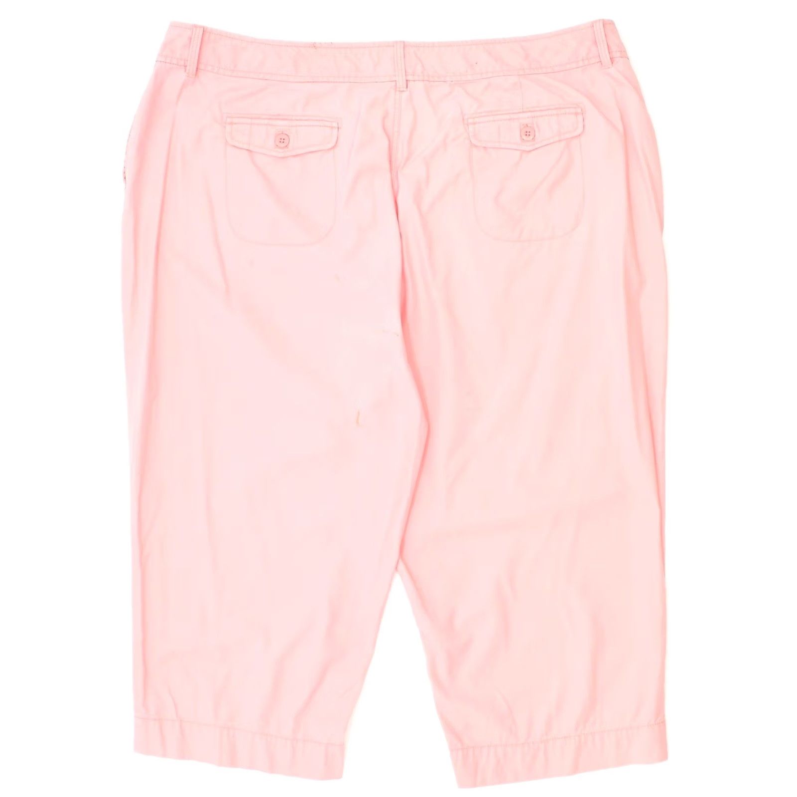 Vintage L.L.BEAN Womens Capri Chino Trousers Pink Cotton Classic W46 L21 Size 32" / US 10 / IT 46 - 2 Thumbnail