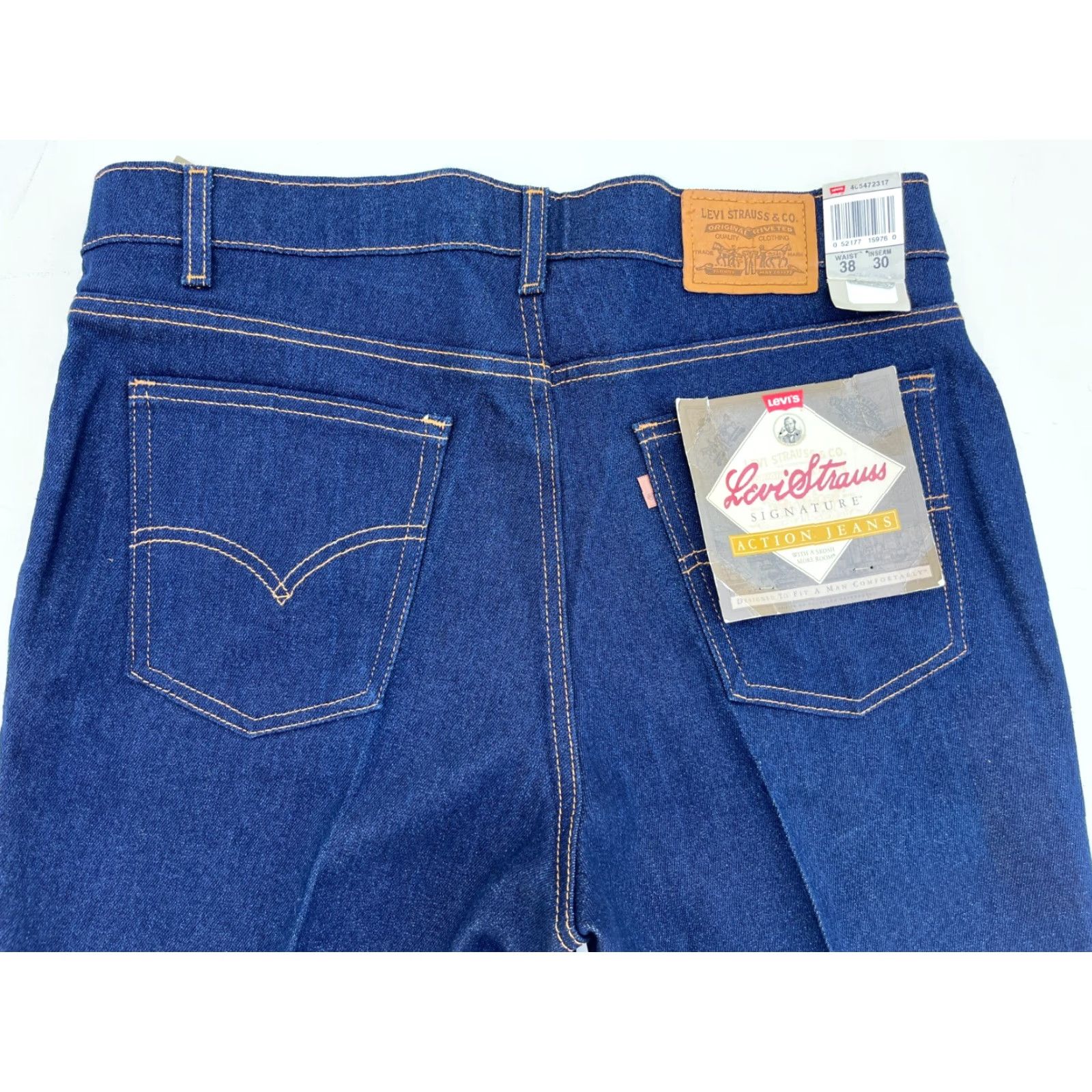 Levi's VINTAGE Levi's Signature Action Jeans J.Curve Design Made in USA 38x30 Mens Jeans Blue 5-Pocket USA 90s Style Straight Size US 38 / EU 54 - 5 Thumbnail