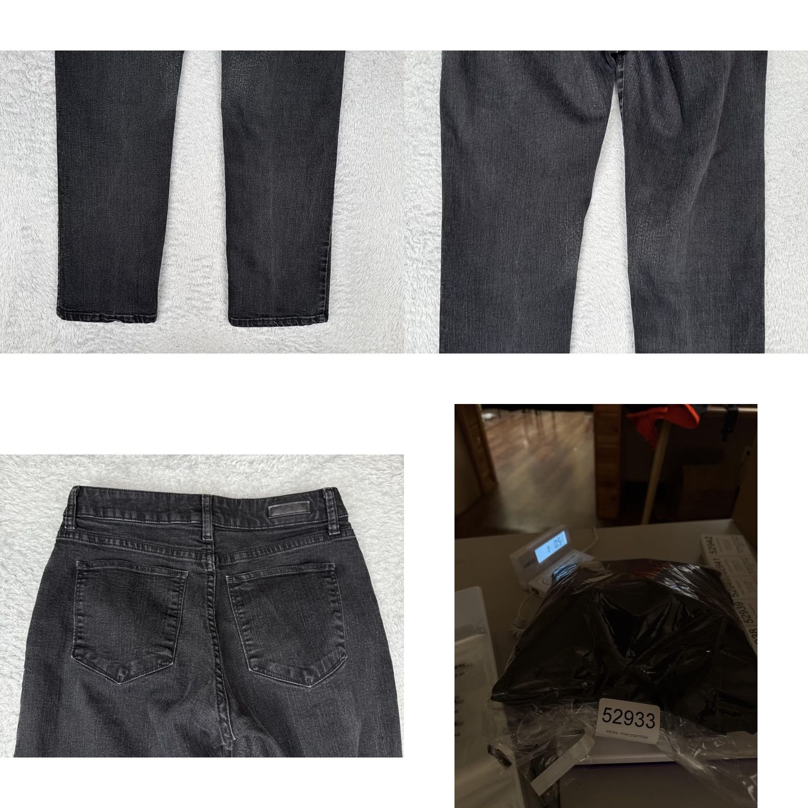 Lee Lee Jeans Womens Petite 6 Short Black Straight Leg Classic Fit Denim Mid Rise Size 28" / US 6 / IT 42 - 10 Thumbnail