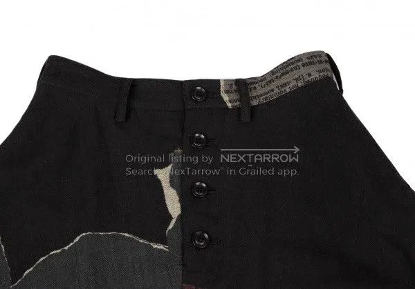 Yohji Yamamoto Yohji Yamamoto size 1 Dictionary Wool Front Button Half Ski Size 23" - 2 Thumbnail