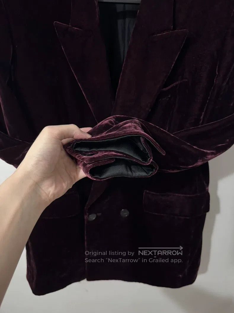 Saint Laurent Paris Saint Laurent Paris Double-breasted deep burgundy velvet s Size M / US 6-8 / IT 42-44 - 5 Thumbnail