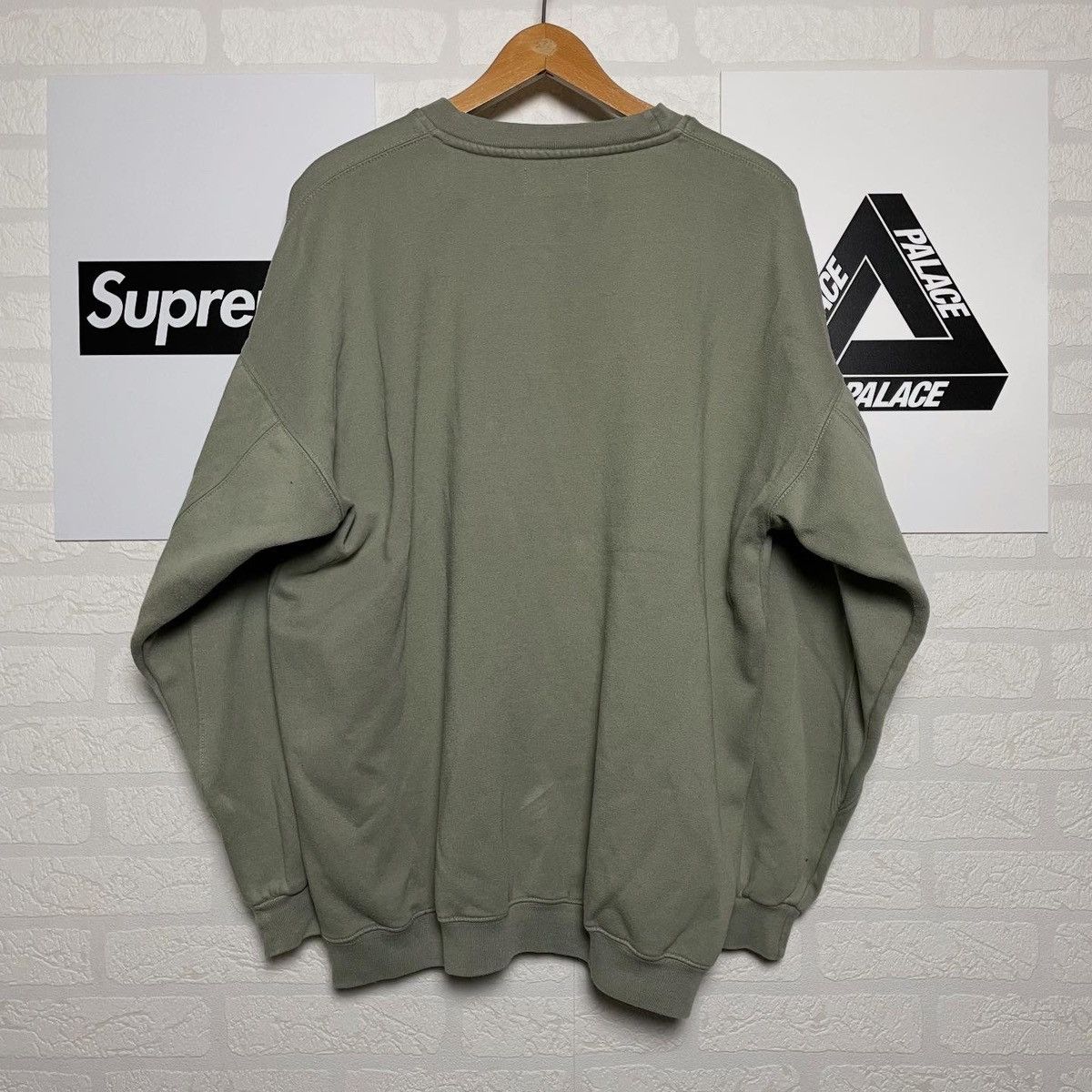 Timberland Vintage Sweatshirt Timberland Centre Big Logo Olive Size US XL / EU 56 / 4 - 2 Thumbnail