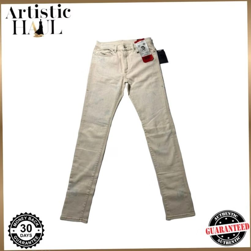 Diesel Diesel D-Amny Biker Skinny Jeans Beige Design Denim Pant | Men'S | Size 30 Size US 30 / EU 46 - 2 Thumbnail