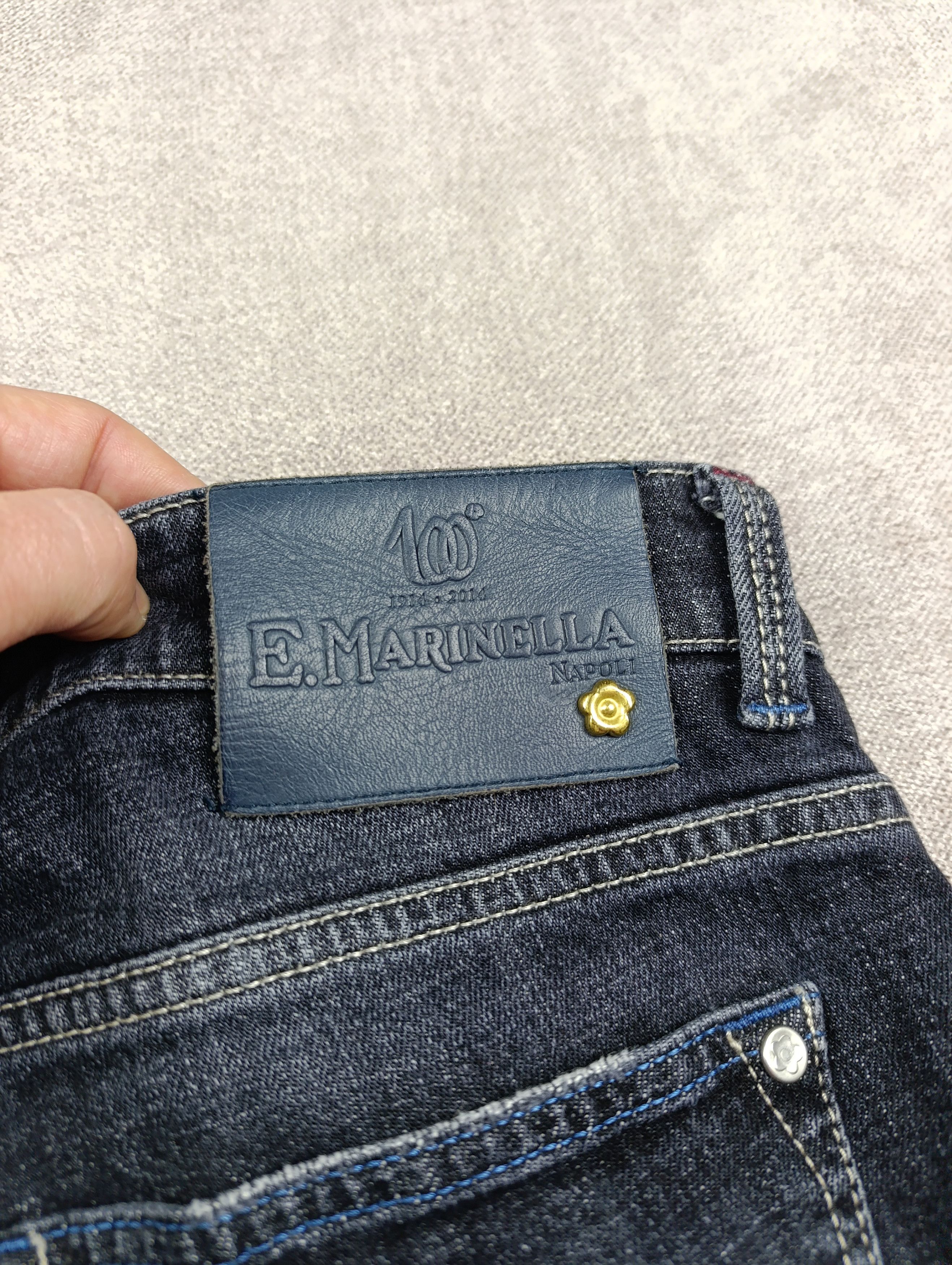 E. Marinella E.MARINELLA JEANS MILANO BUTTON FLY SLIM FIT FOR 100 YEARS Size US 37 - 5 Thumbnail