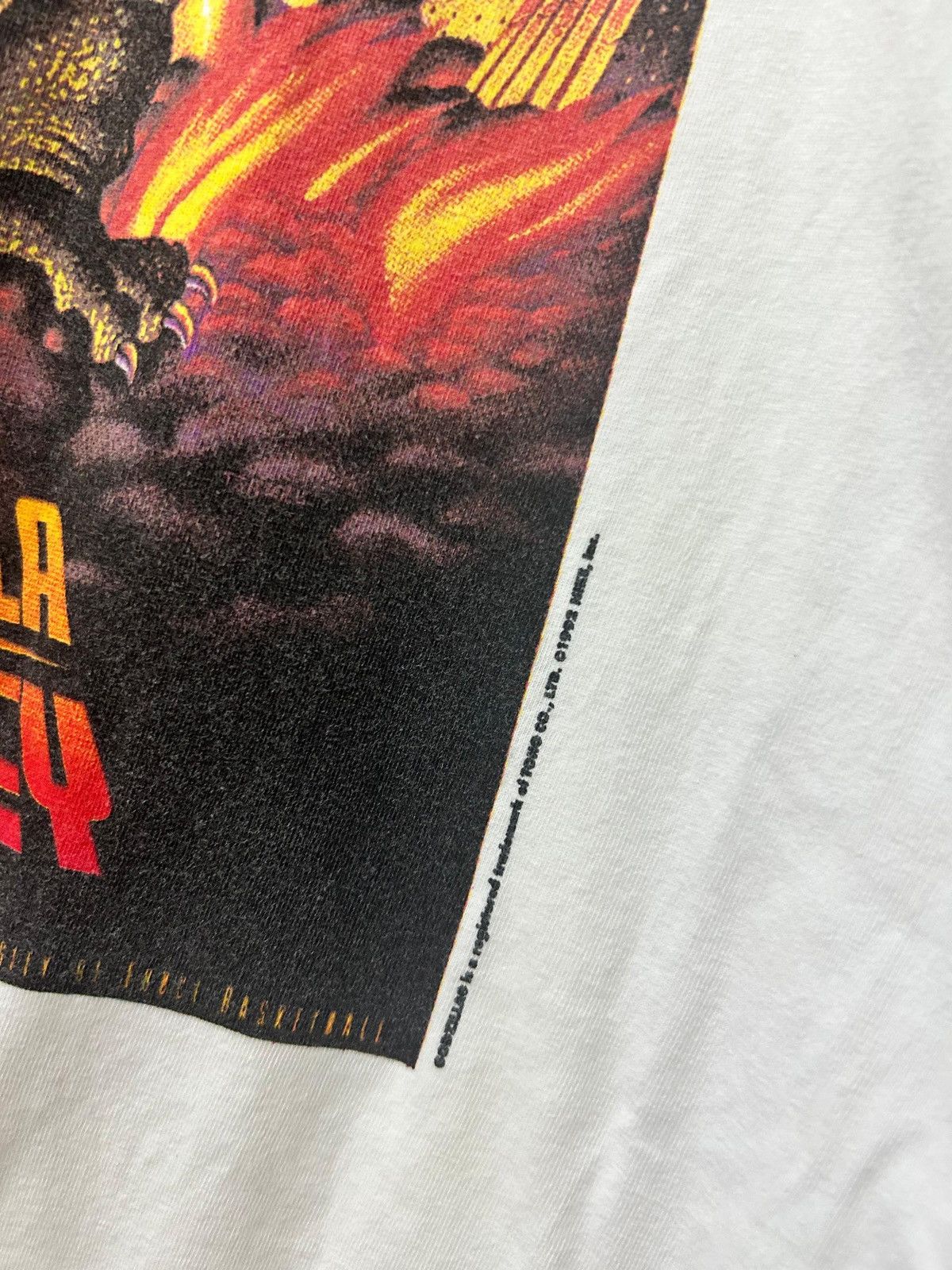 Japanese Brand × Jordan Brand × Nike Vintage GODZILLA vs CHARLES BARKLEY - VERY RARE Size US XL / EU 56 / 4 - 4 Thumbnail