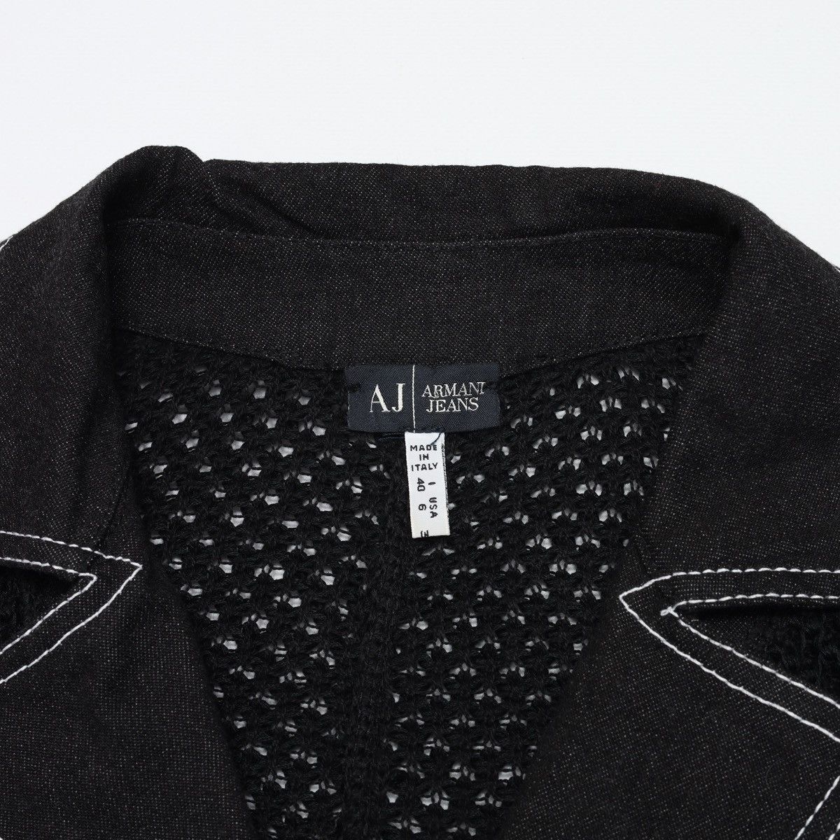 Armani Armani Jeans Cotton Knitted Blazer Cable Size M / US 6-8 / IT 42-44 - 8 Thumbnail