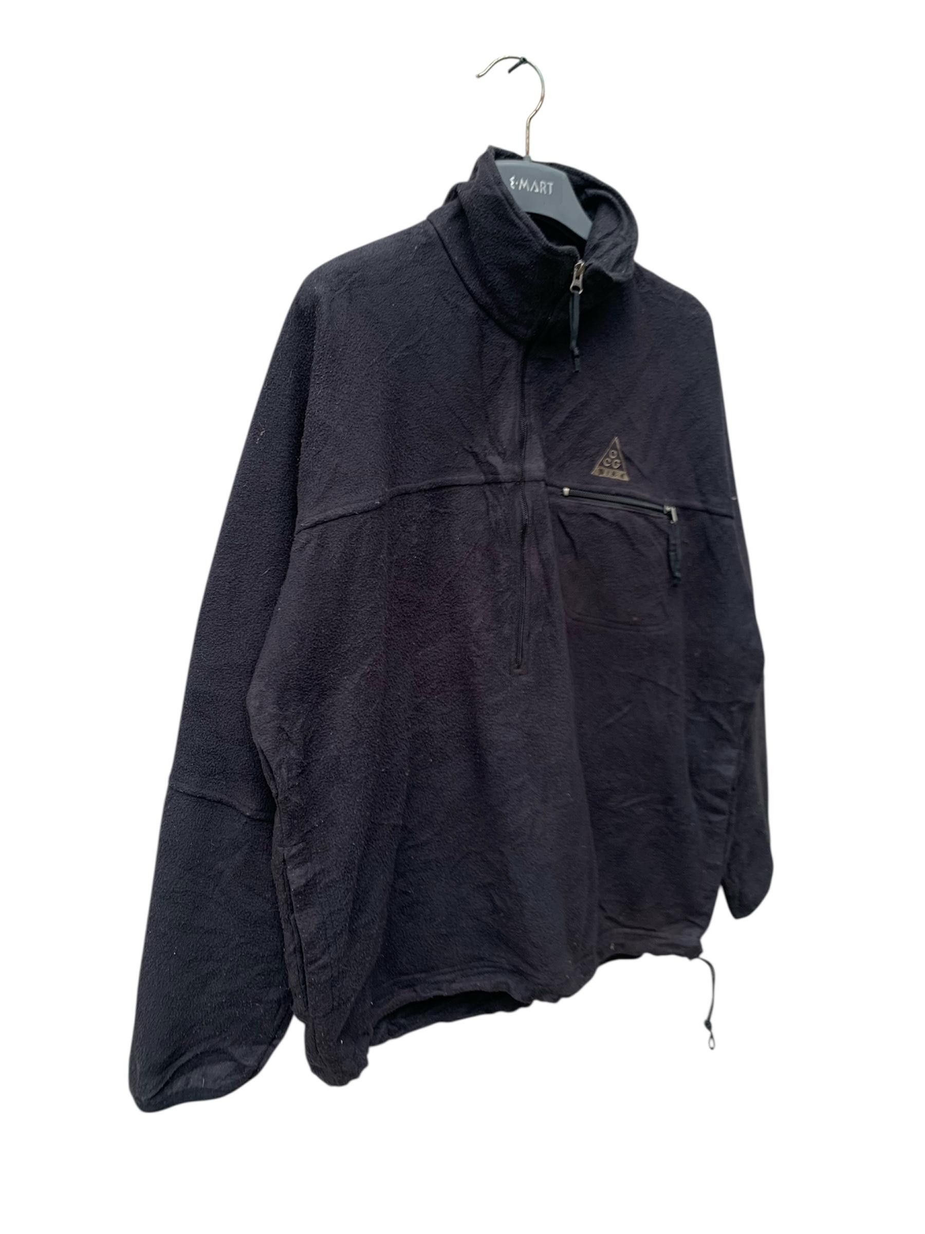 Nike ACG Vintage Nike Acg Fleece Half Zipper Jacket Size US L / EU 52-54 / 3 - 3 Thumbnail
