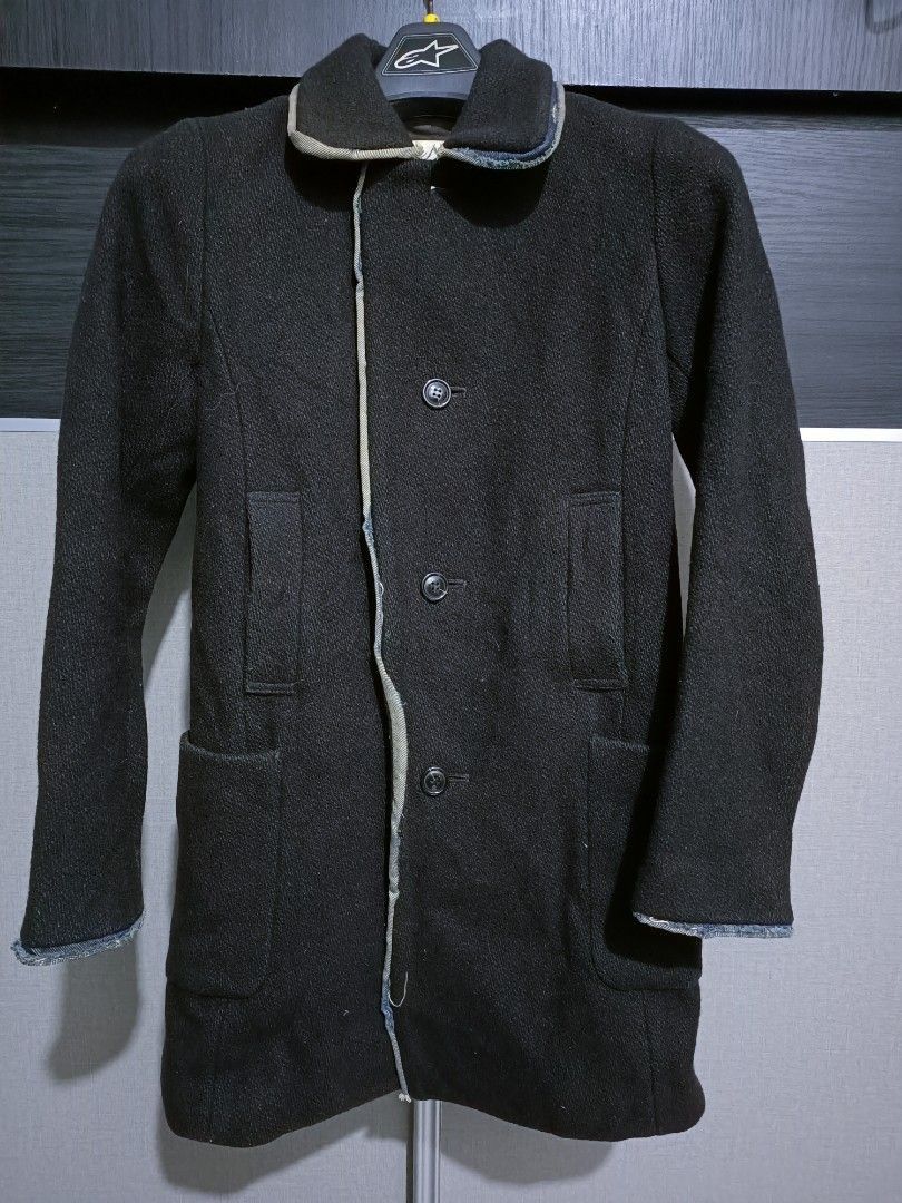 Sunao Kuwahara I.S. Sunao Kuwahara Wool Long Coat Japan Size S / US 4 / IT 40 - 1 Thumbnail