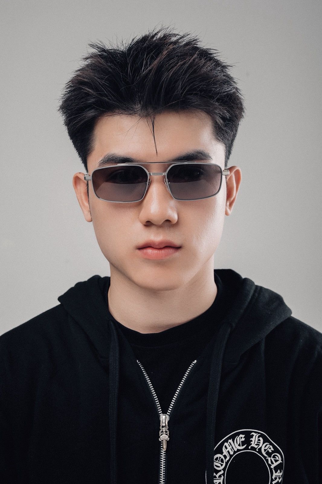 Chrome Hearts CHROME HEARTS LICK'N SHINY SILVER SUNGLASSES Size ONE SIZE - 9 Thumbnail