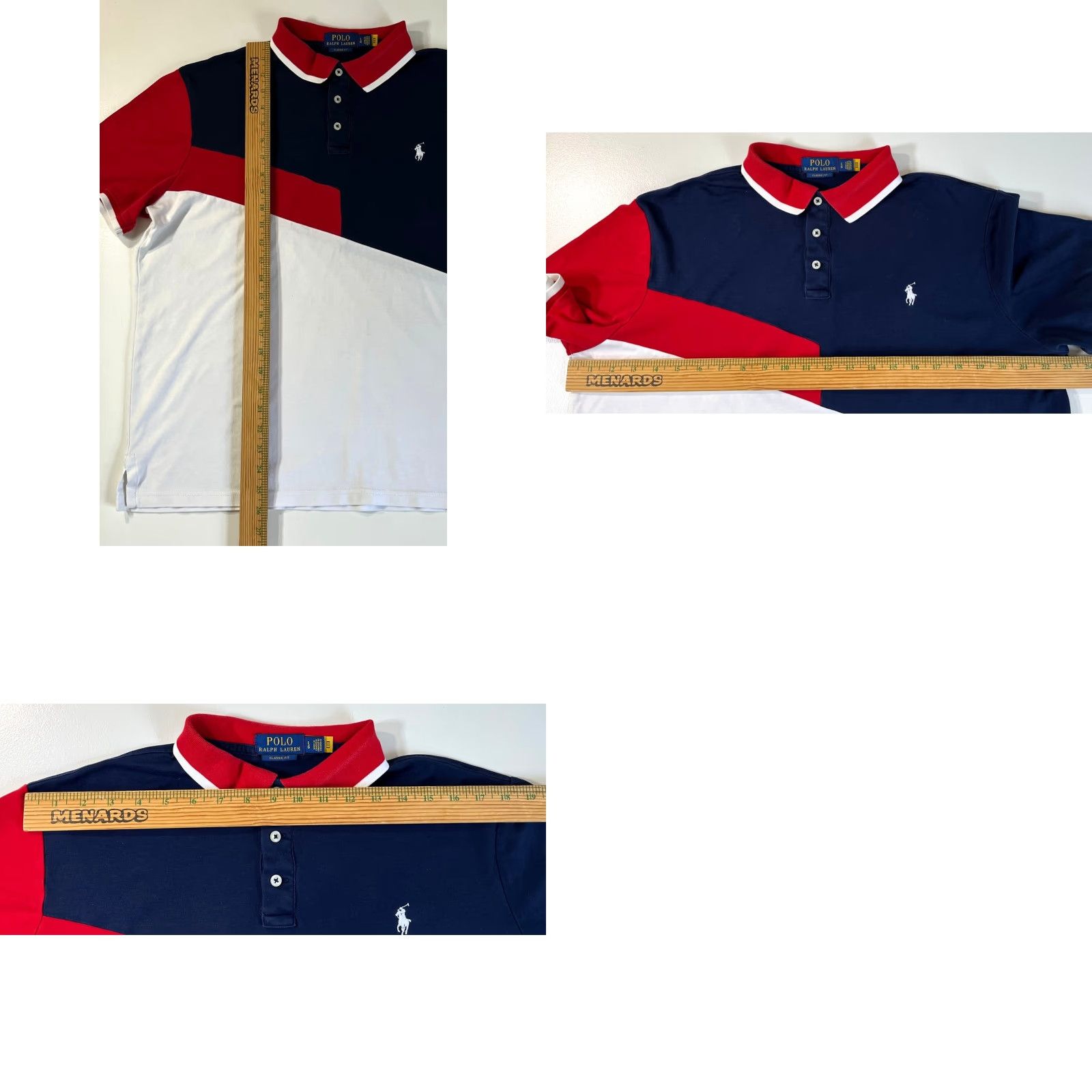 Polo Ralph Lauren Polo Ralph Lauren Polo Shirt Colorblock Sz L Mens Polo Shirt Colorblock Multicolor Cotton Embroidered Classic Fit Short Sleeve N/A Size US L / EU 52-54 / 3 - 9 Thumbnail