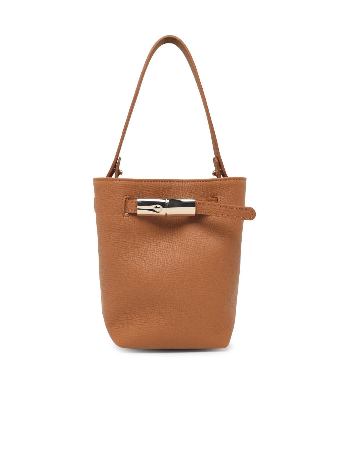 Longchamp LONGCHAMP 'Le Smart Flow' Brown Leather Bag Size ONE SIZE - 1 Thumbnail
