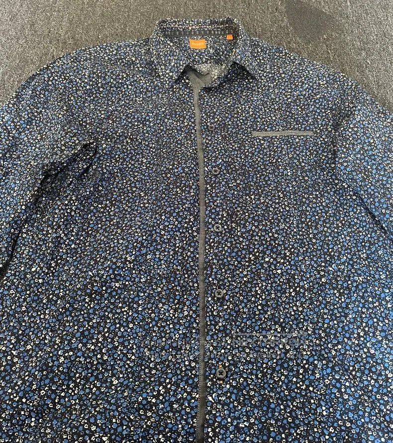 Vintage Hugo Boss Floral Pattern Long Sleeve Shirt. Size US L / EU 52-54 / 3 - 2 Thumbnail