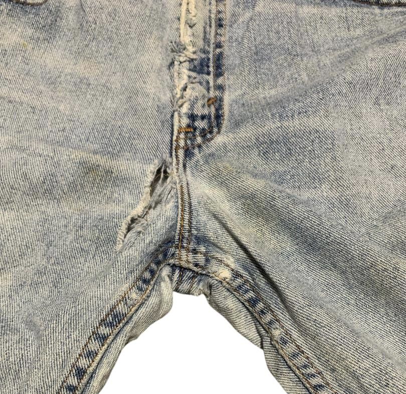 Levi's Vintage 90s Levis 512 Slim Taper Faded Blue Jeans Distressed Size US 33 - 8 Thumbnail