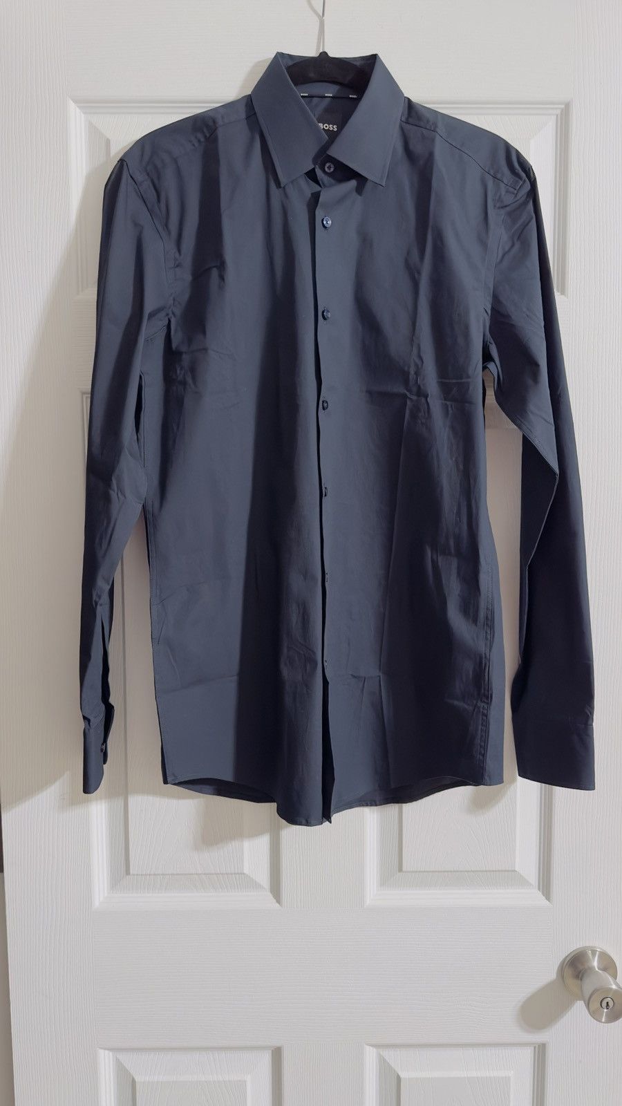 Hugo Boss Hugo Boss Dress Shirt Slim Fit Easy Iron Long Sleeve 15.5/39 Size 38R - 1 Thumbnail