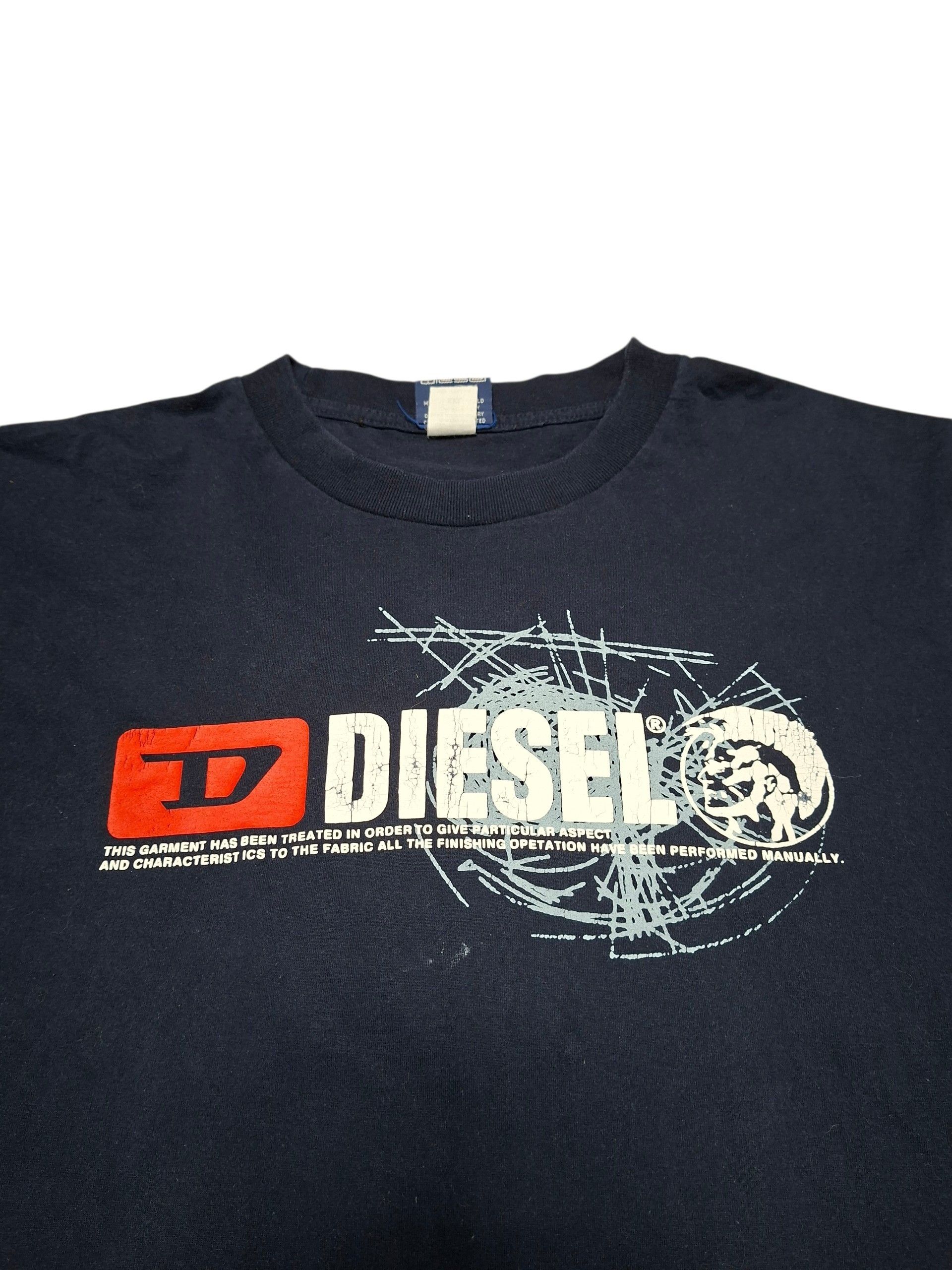 Diesel DIESEL VINTAGE 00S AVANT GARDE BIG LOGO TEE Size US XXL / EU 58 / 5 - 2 Thumbnail