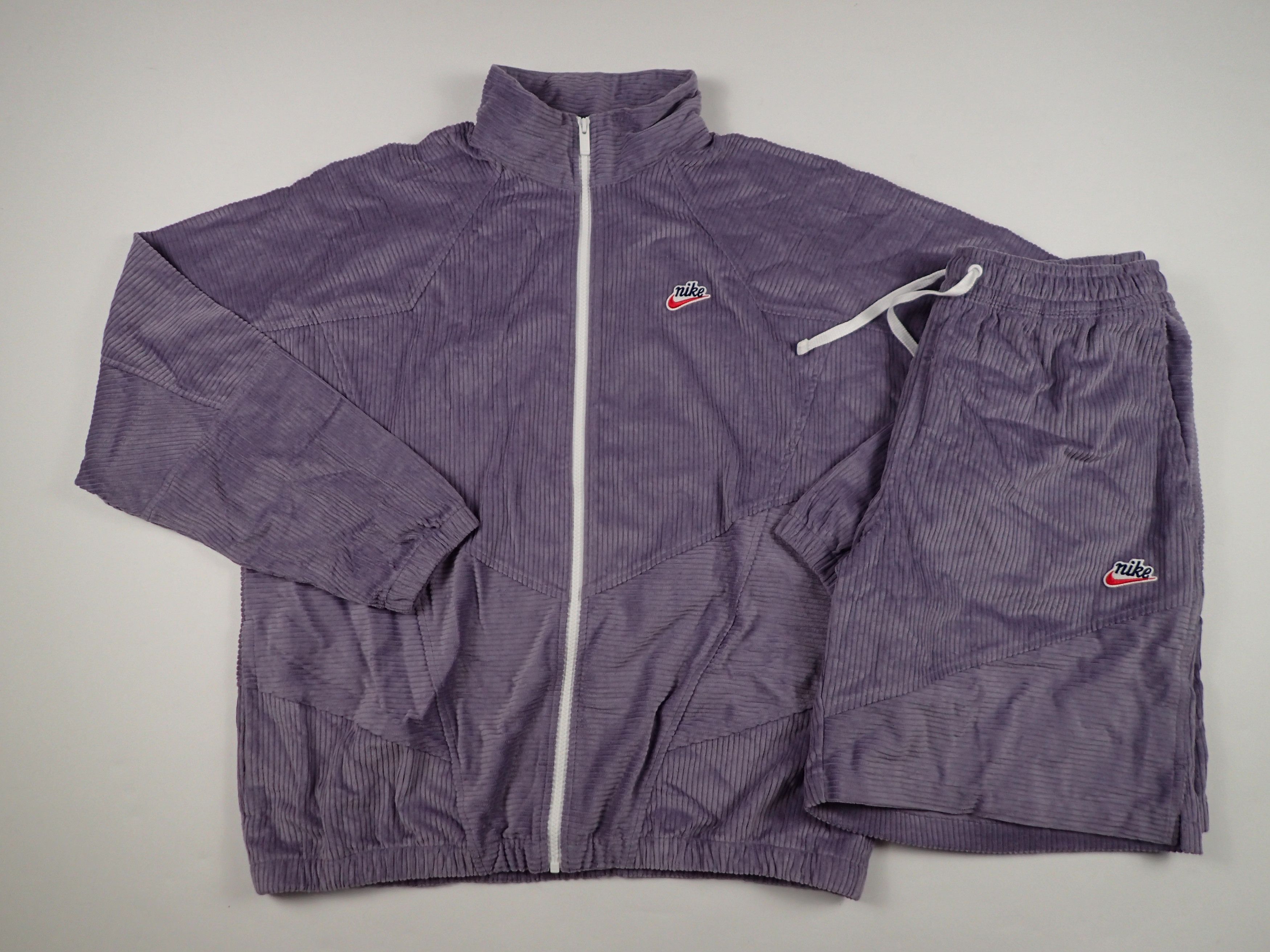Nike Heritage Corduroy Windrunner Jacket with Shorts