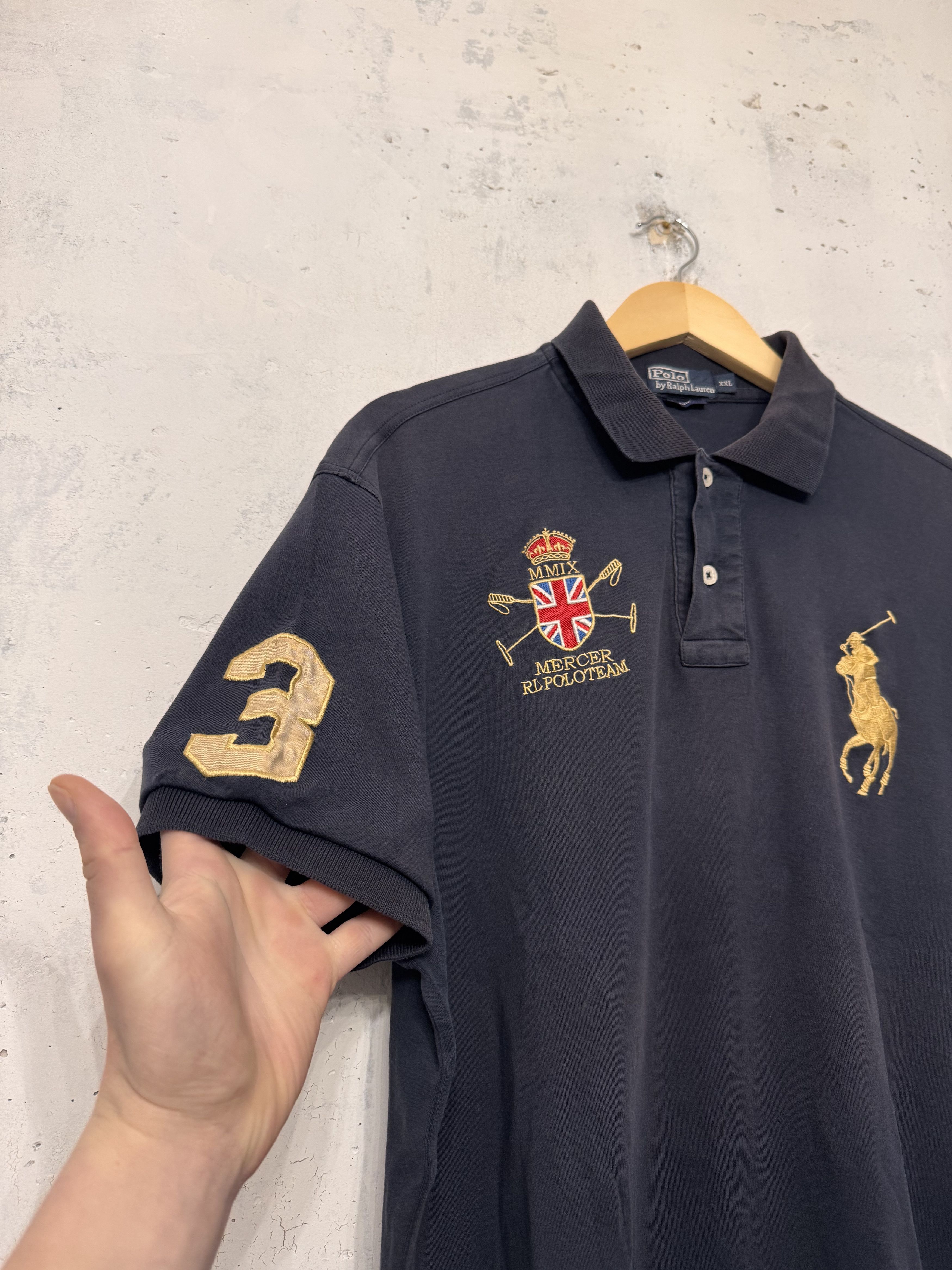 Polo Ralph Lauren Polo Ralph Lauren Vintage 2000s Great Britain Polo Shirt Size US XXL / EU 58 / 5 - 4 Thumbnail