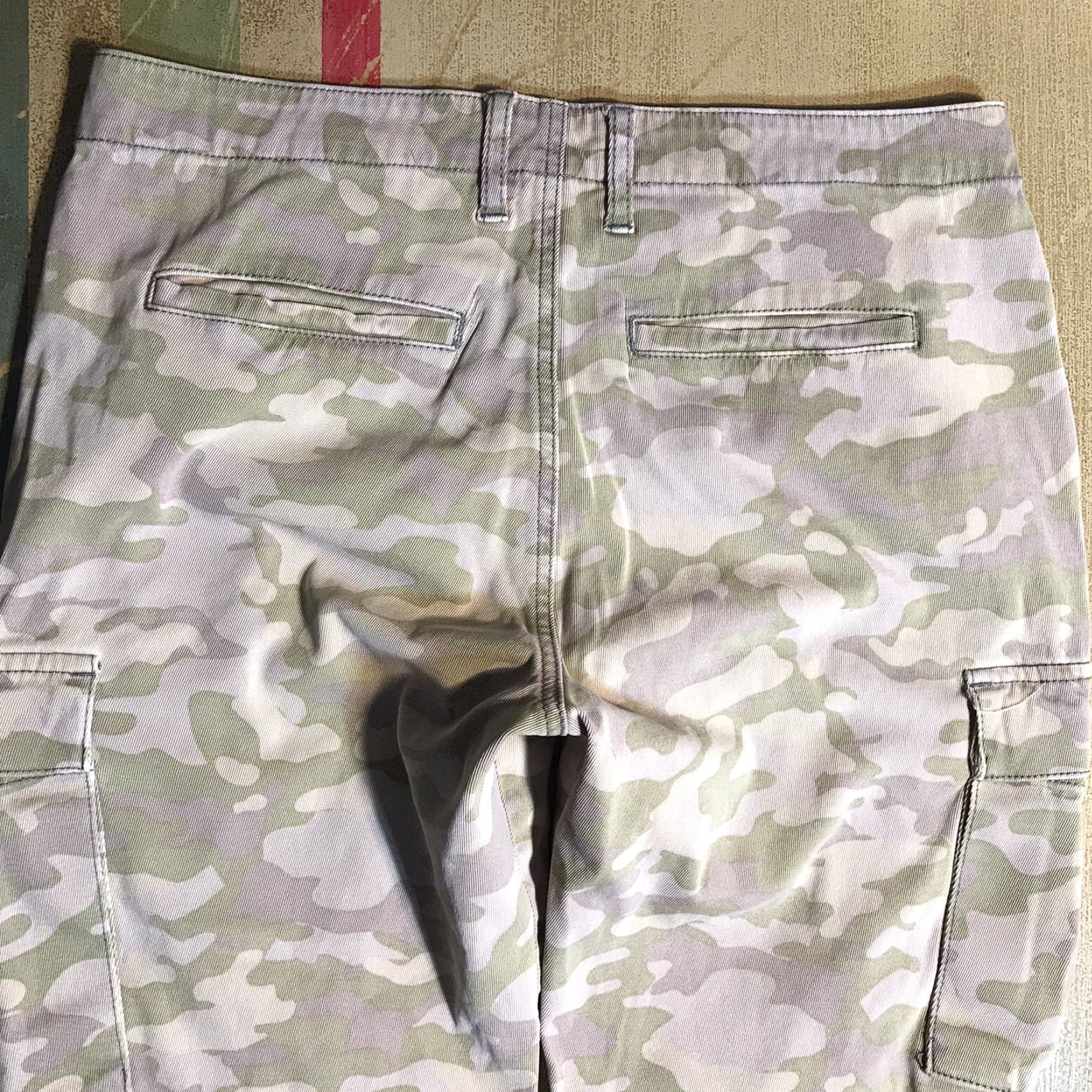 Vintage Hudson Cargo Pants Camouflage Womens Tag 28 X 27 Inseam Scam Wash Code Size 28" / US 6 / IT 42 - 4 Thumbnail