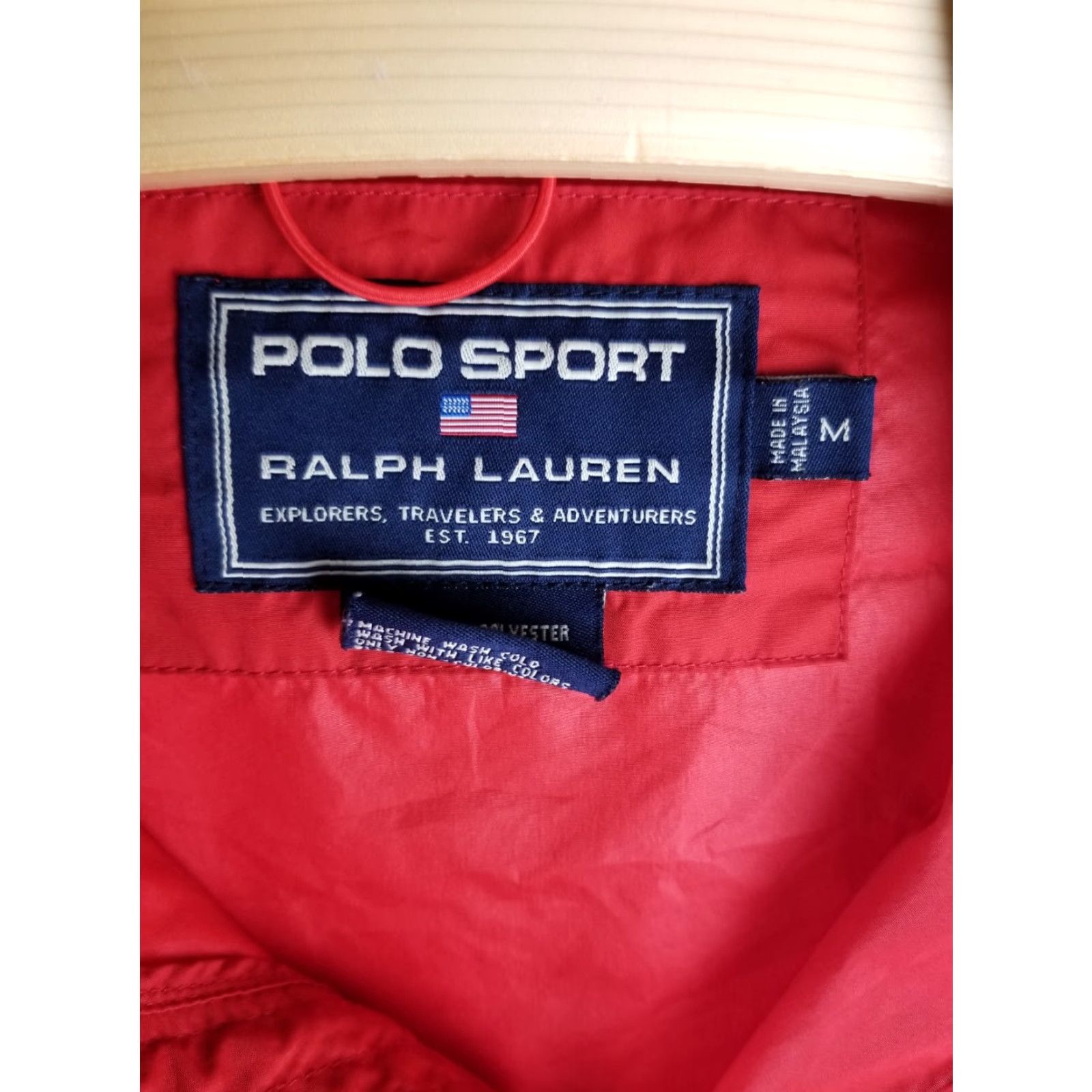Ralph Lauren VINTAGE Y2K RALPH LAUREN POLO SPORT RED WINDBREAKER JACKET M SIZE Mens Sports Windbreaker Size US M / EU 48-50 / 2 - 3 Thumbnail
