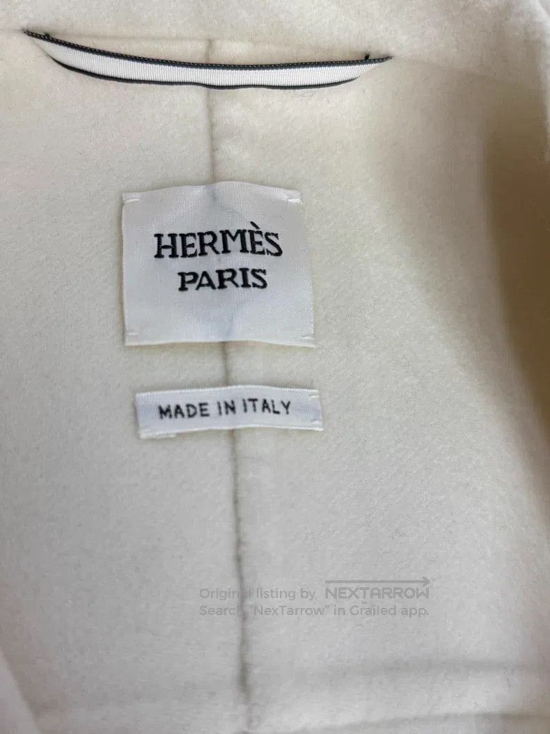 Hermes Hermes White Cashmere Coat Size XS / US 0-2 / IT 36-38 - 4 Thumbnail