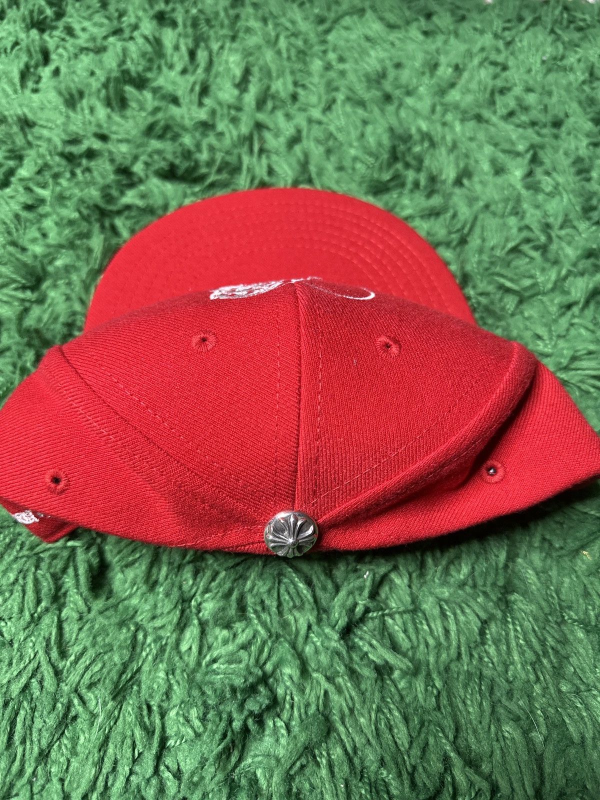 Chrome Hearts Chrome Hearts Love You Red Fitted Hat Size ONE SIZE - 3 Thumbnail