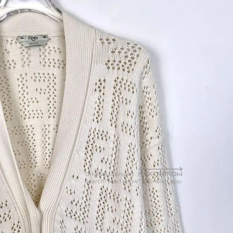 Fendi Fendi Women's Beige Cotton Cardigan . Size S / US 4 / IT 40 - 3 Thumbnail