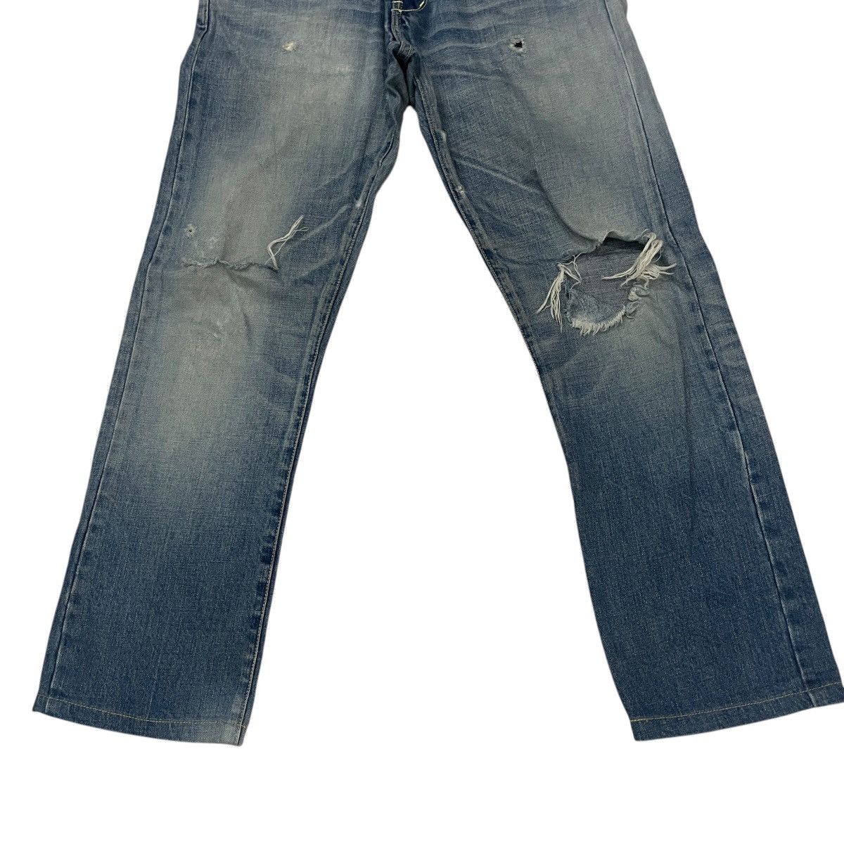 Japanese Brand Vintage Japanese Designer Distressed Buckle Denim Size US 30 / EU 46 - 2 Thumbnail
