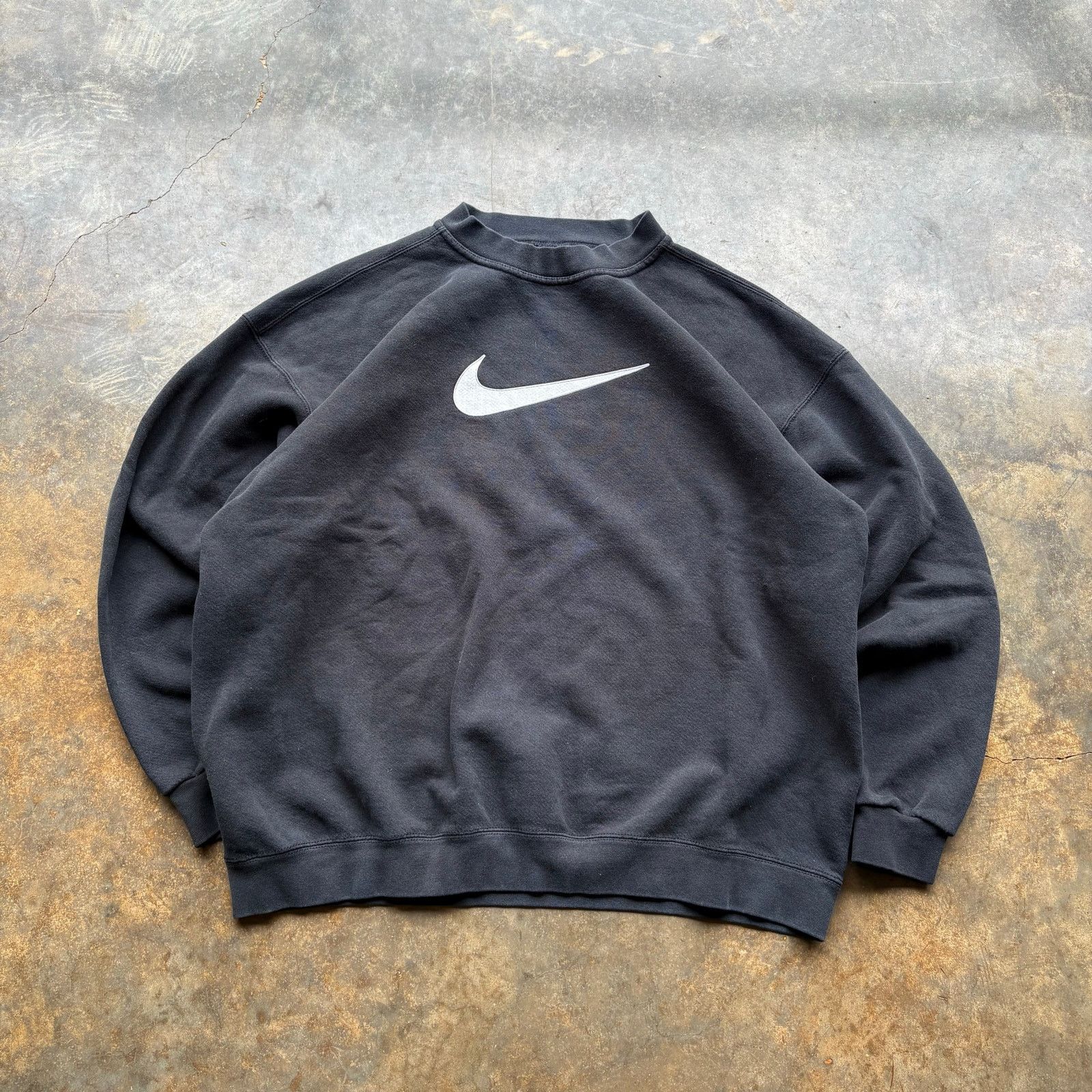 Nike Center Swoosh Black | Grailed