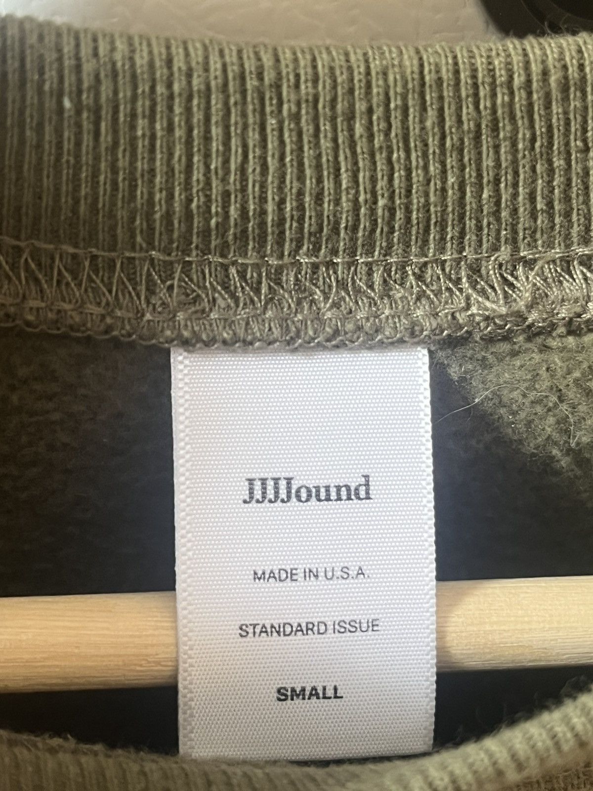 JJJJound JJJJound J/95 Olive Green Crewneck Size US S / EU 44-46 / 1 - 5 Thumbnail
