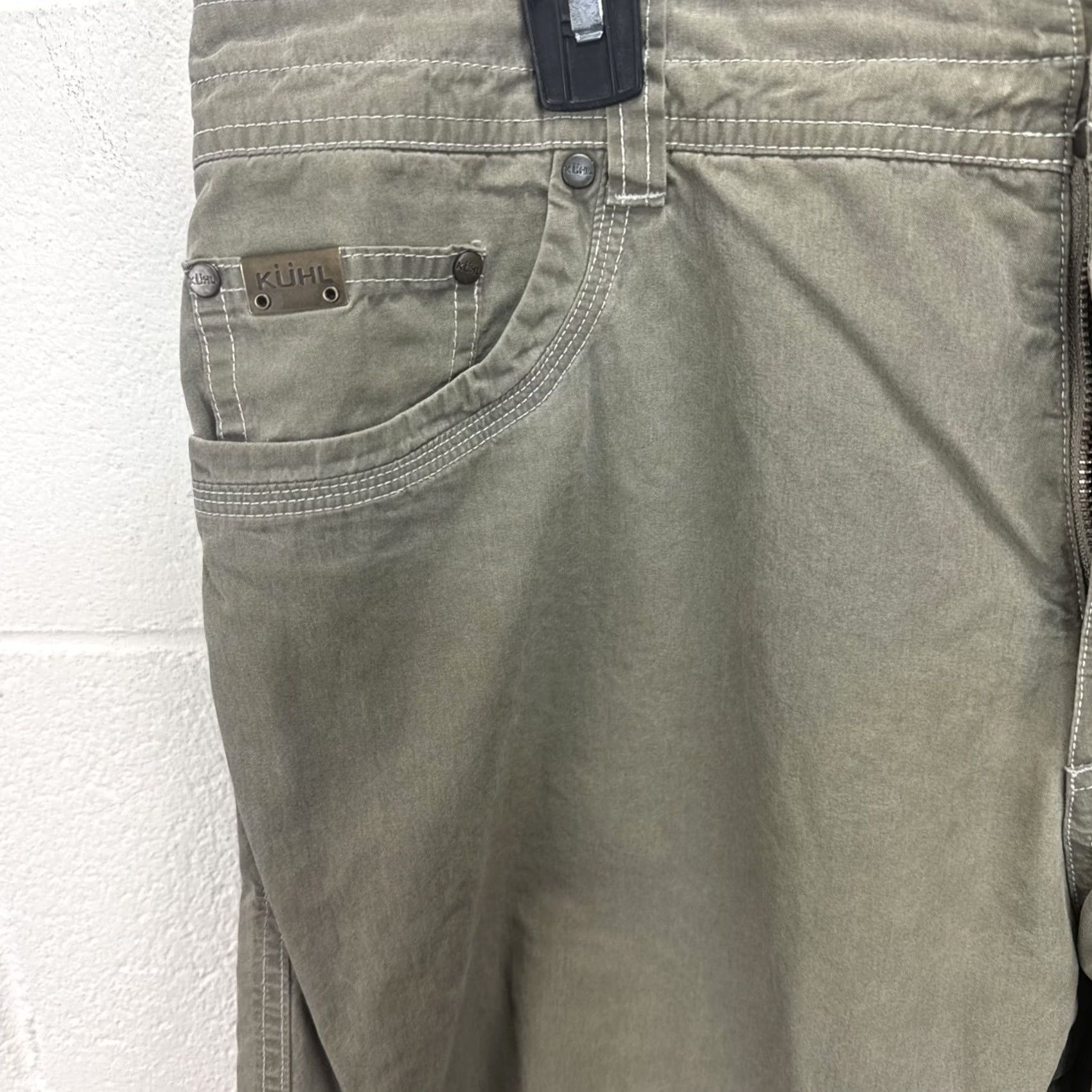Vintage VINTAGE Kuhl Pants Mens 36 Green 36x32 Revolvr Patina Dye Outdoor Hiking Size US 36 / EU 52 - 2 Thumbnail