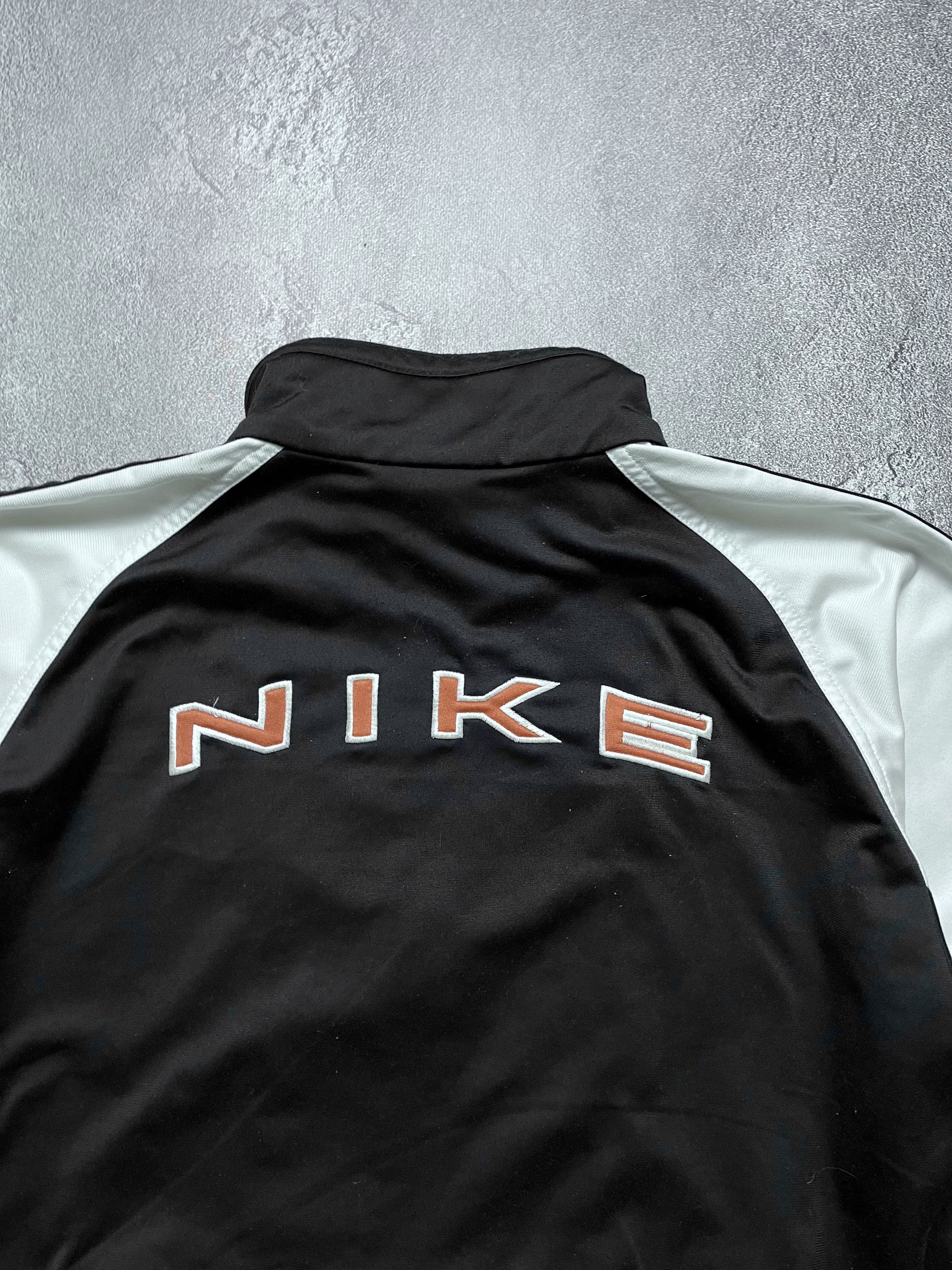 Nike 90x Vintage Nike Track Jacket Zip Hoodie Big Swoosh Logo L Size US L / EU 52-54 / 3 - 4 Thumbnail