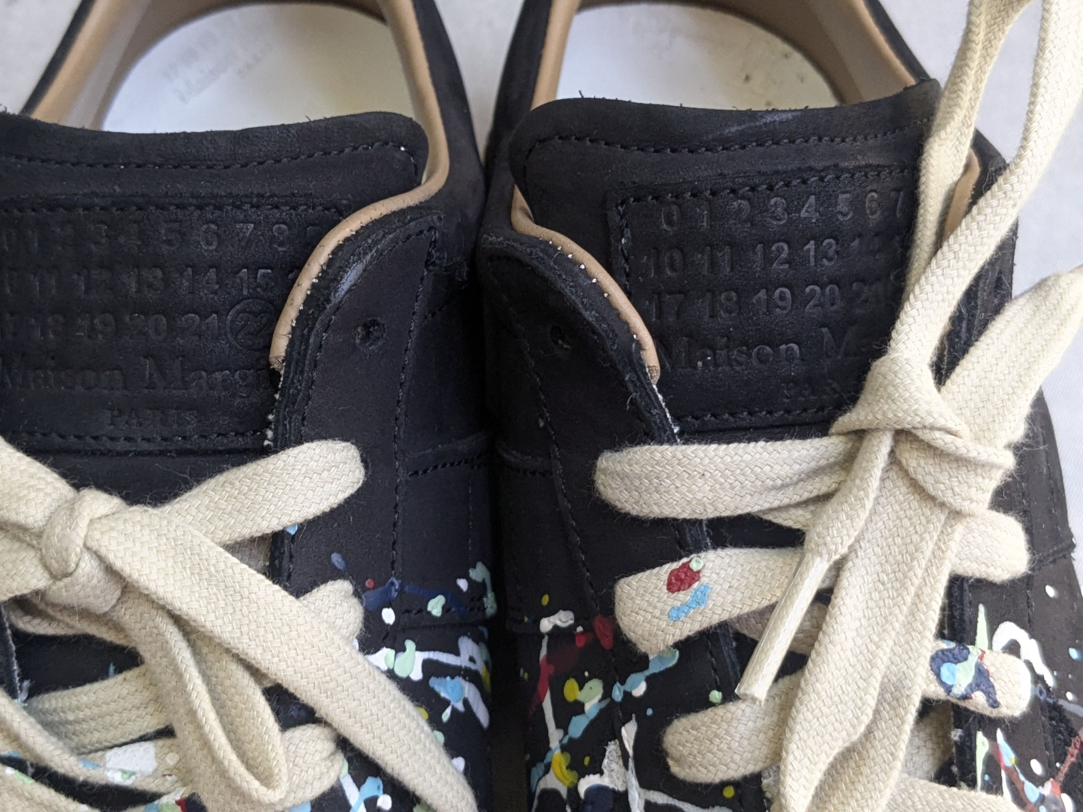Maison Margiela Mason Marella Replica GAT Paint Splatter Black 9 42 Size US 9 / EU 42 - 5 Thumbnail