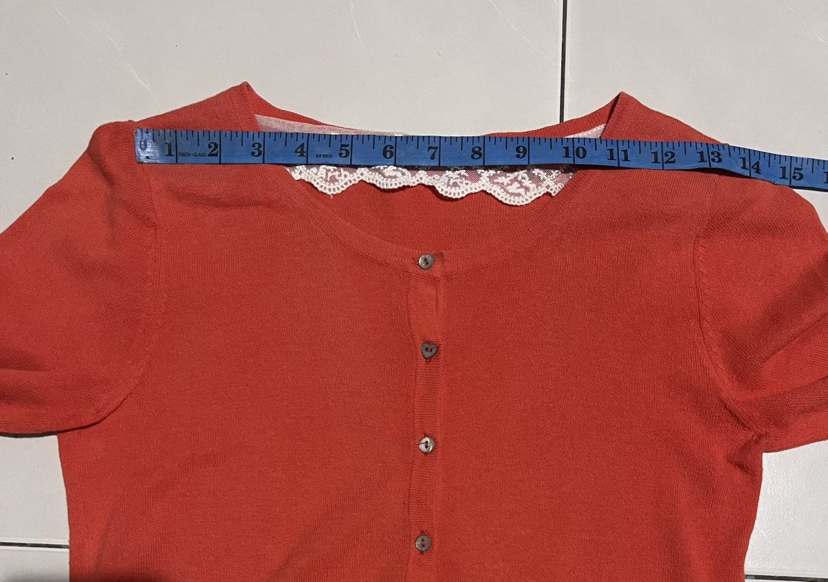 Japanese Brand Earth Music & Ecology Light Orange Knitwear Cardigan #S1204 Size S / US 4 / IT 40 - 9 Thumbnail