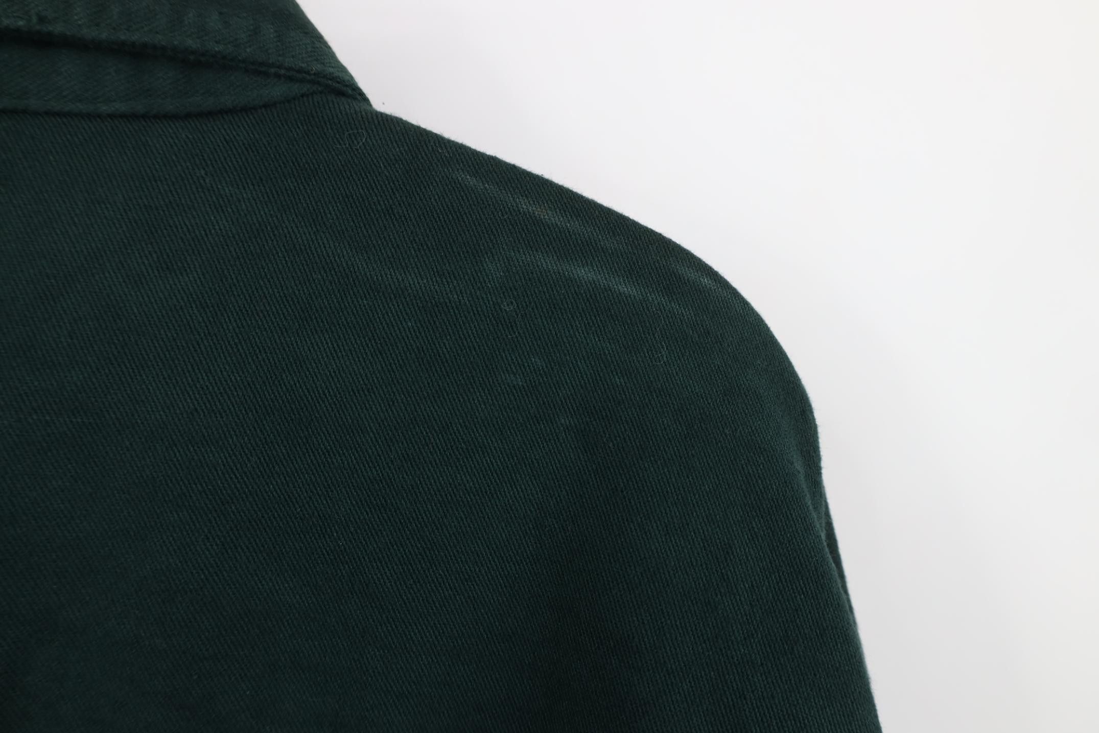 Vintage Deadstock Vintage 90s Streetwear Denim Button Shirt Green Size US L / EU 52-54 / 3 - 12 Thumbnail