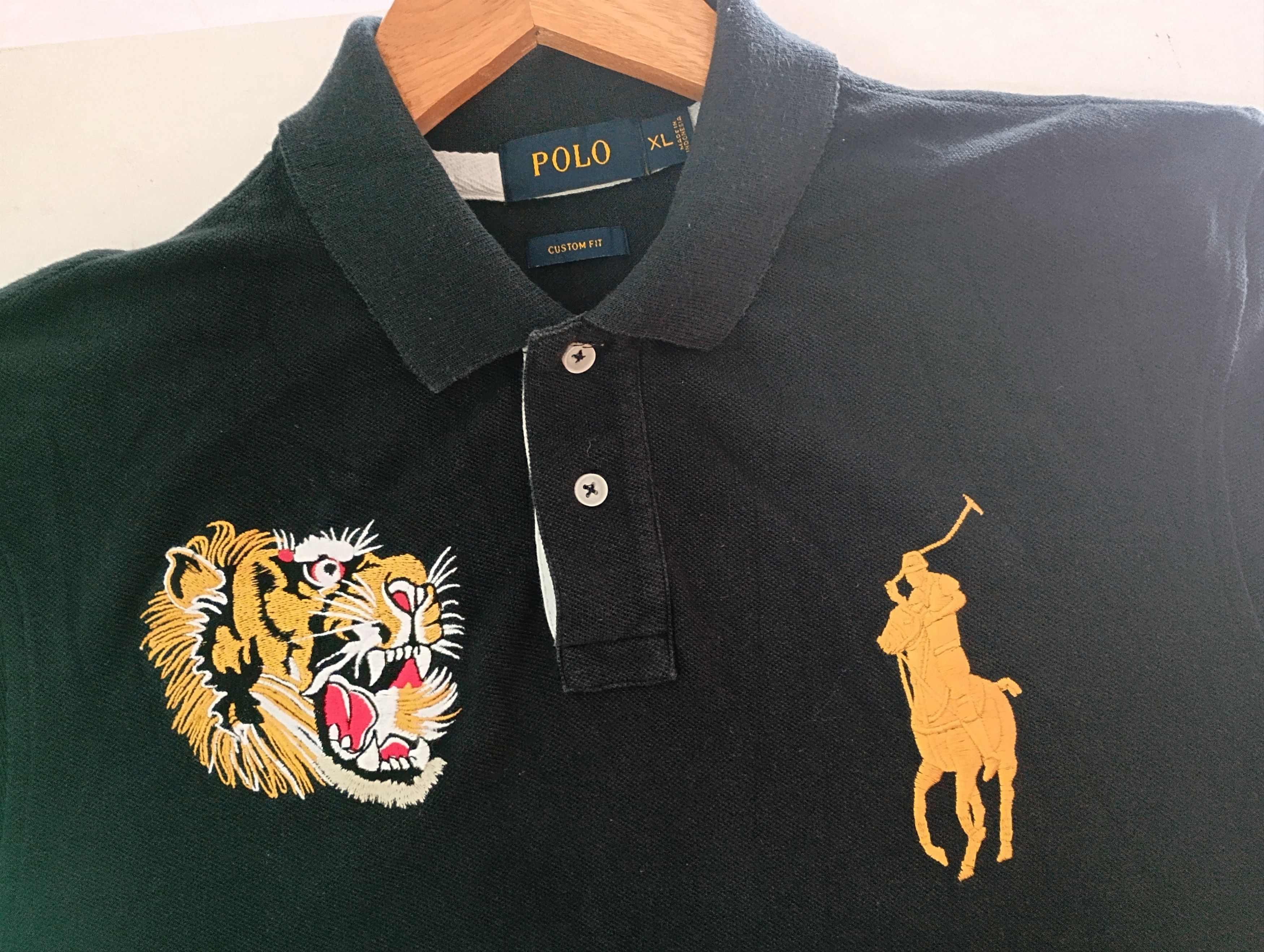 Polo Ralph Lauren Polo Ralph Lauren Big Pony Logo Tiger Rugby Polo XL Size US XL / EU 56 / 4 - 5 Thumbnail