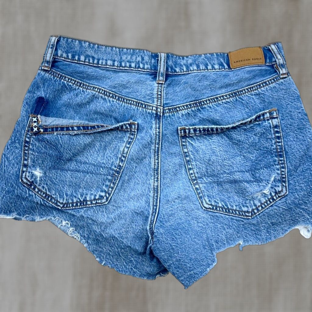 American Eagle Outfitters American Eagle Outfitters Shorts Women 4 Denim Cut-Off 90s Boyfriend Fit Jorts Raw Hem Blue 3 in Inseam Casual Size 27" / US 4 / IT 40 - 1 Thumbnail