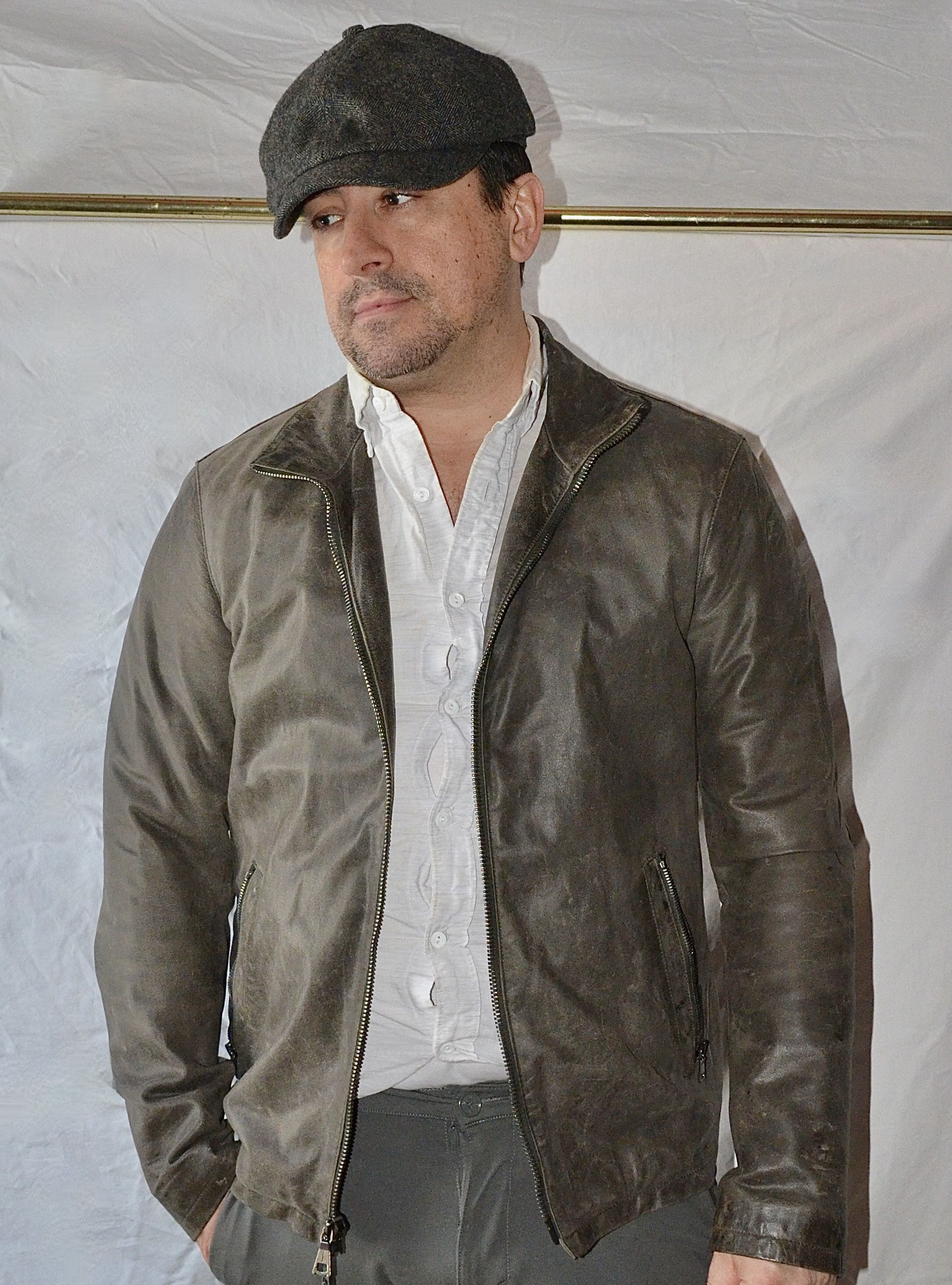 John Varvatos John Varvatos Lambskin Leather Jacket Distressed Brown 48 Size US M / EU 48-50 / 2 - 5 Thumbnail