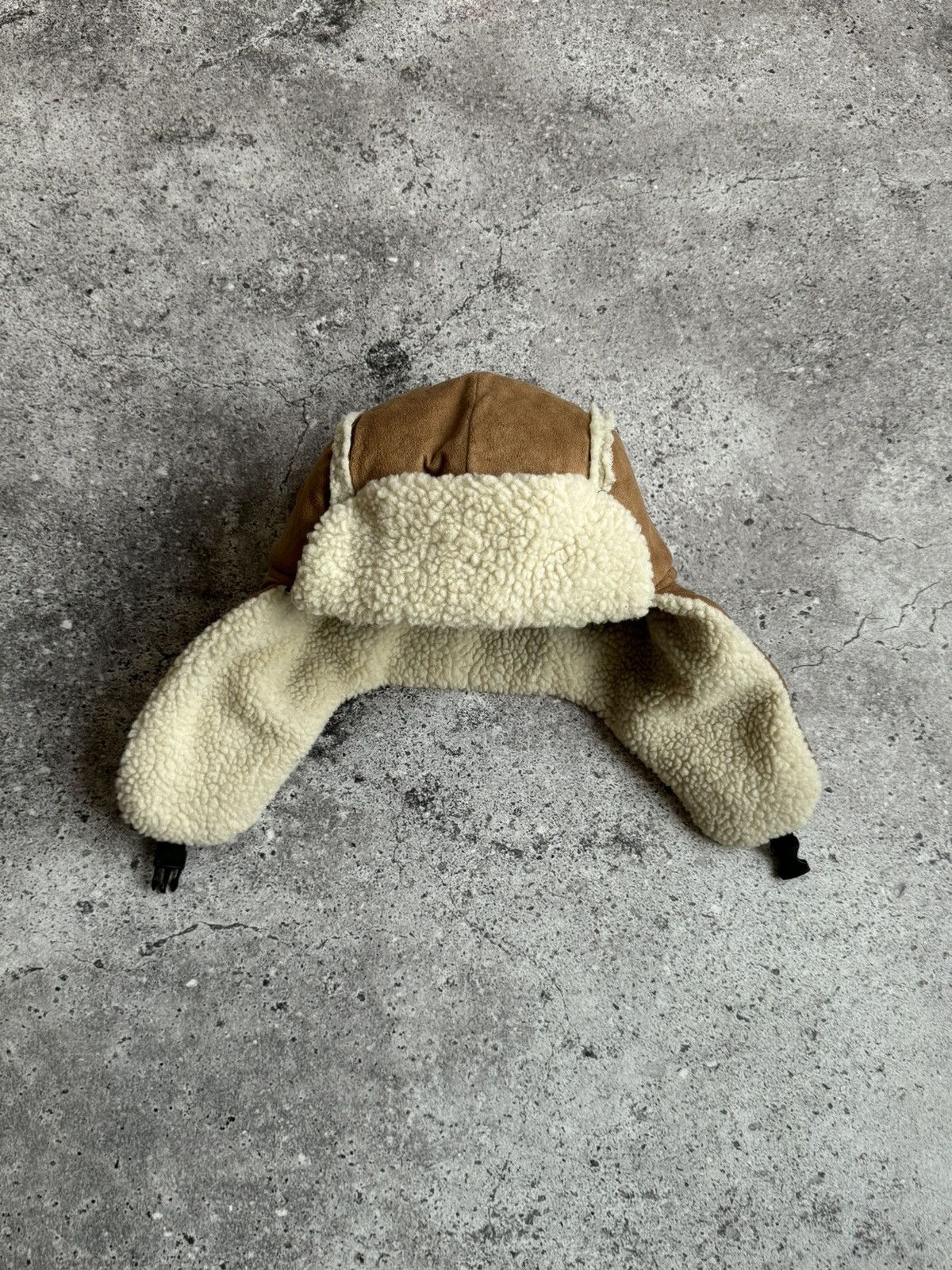 Japanese Brand × Vintage Vintage Y2K fleece brown hat Japanese style Size ONE SIZE - 2 Thumbnail