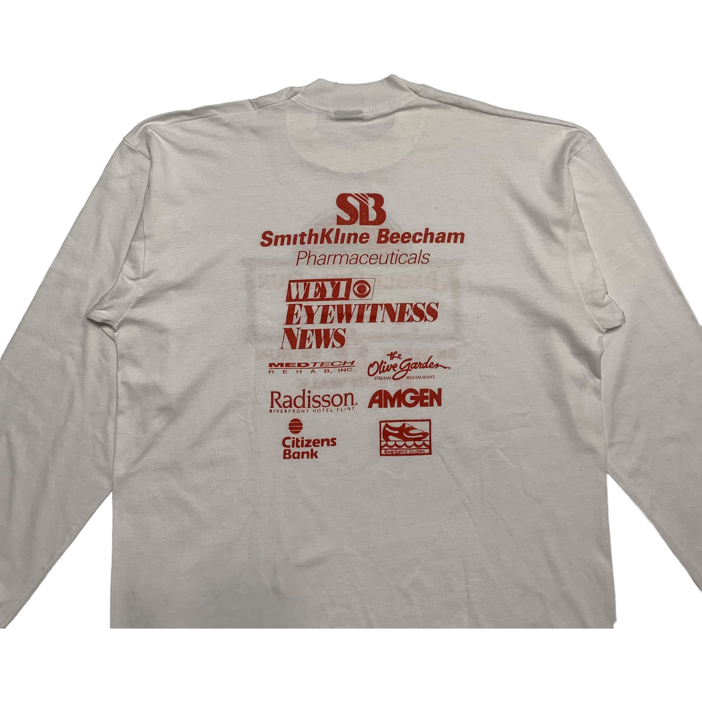 Fruit Of The Loom Vintage 90s Jingle Bell Run Long Sleeve T-shirt Size US L / EU 52-54 / 3 - 8 Thumbnail
