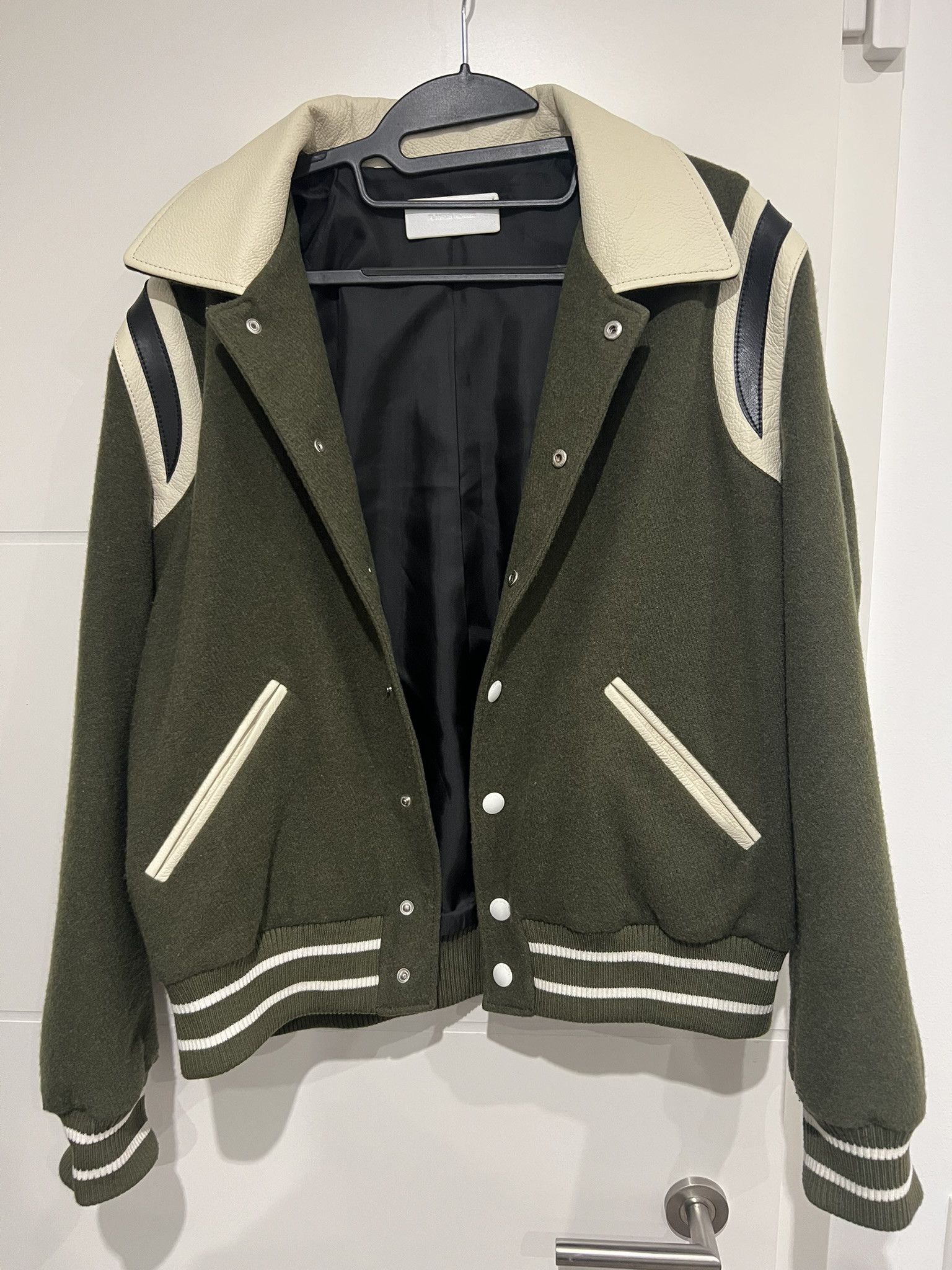 Other Flaneur Homme Varsity / Teddy Jacket - Virgin Wool Size US L / EU 52-54 / 3 - 1 Thumbnail