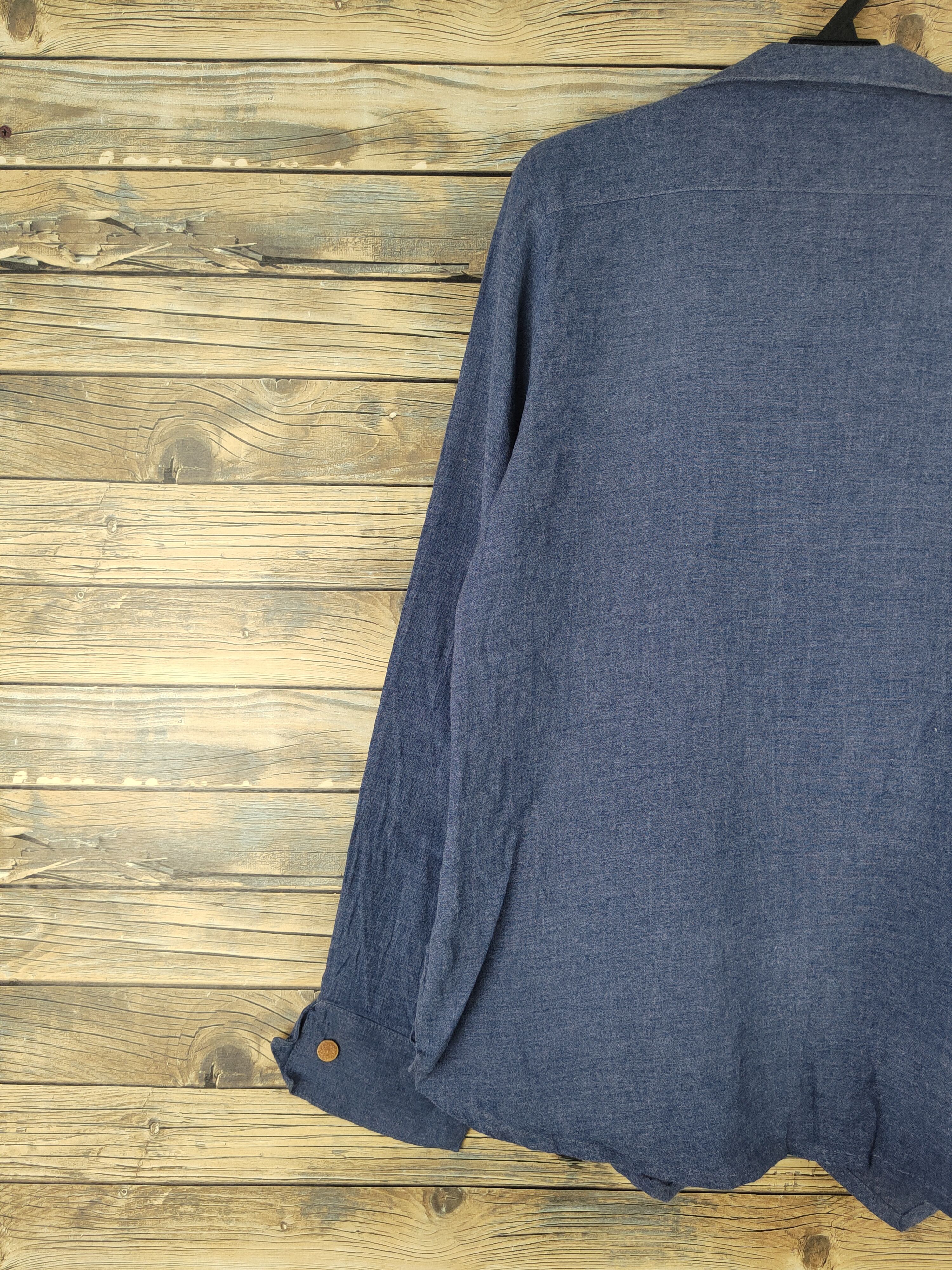 Japanese Brand DL Hug Blue Button Ups Shirts #1470 Size L / US 10 / IT 46 - 8 Thumbnail