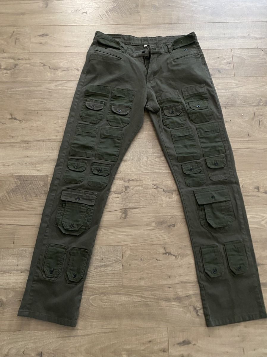 Other Olive green cargo pants with many pockets Size US 36 / EU 52 - 1 Thumbnail