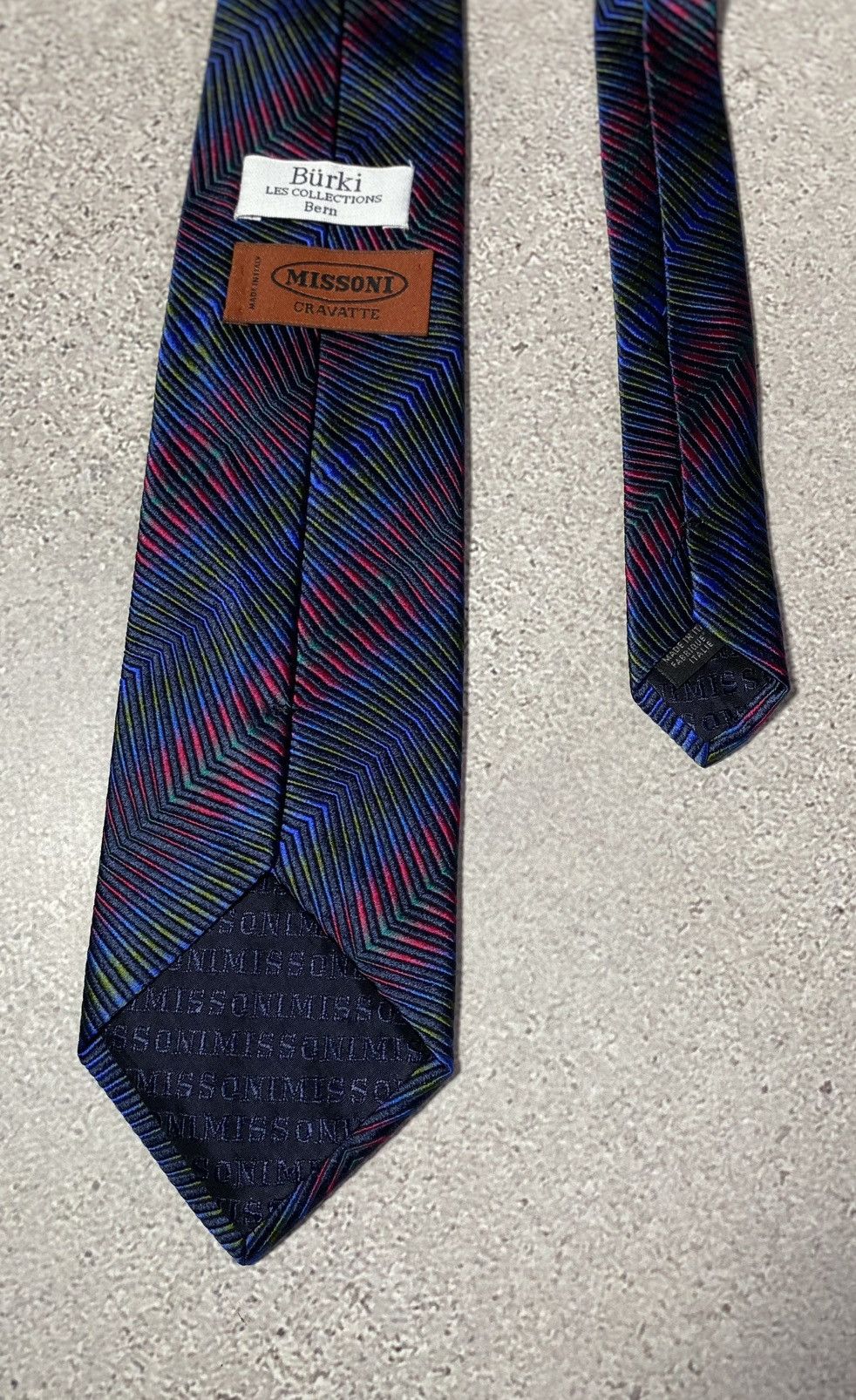 Missoni Missoni Silk Tie Multicolour Logo Size ONE SIZE - 2 Thumbnail