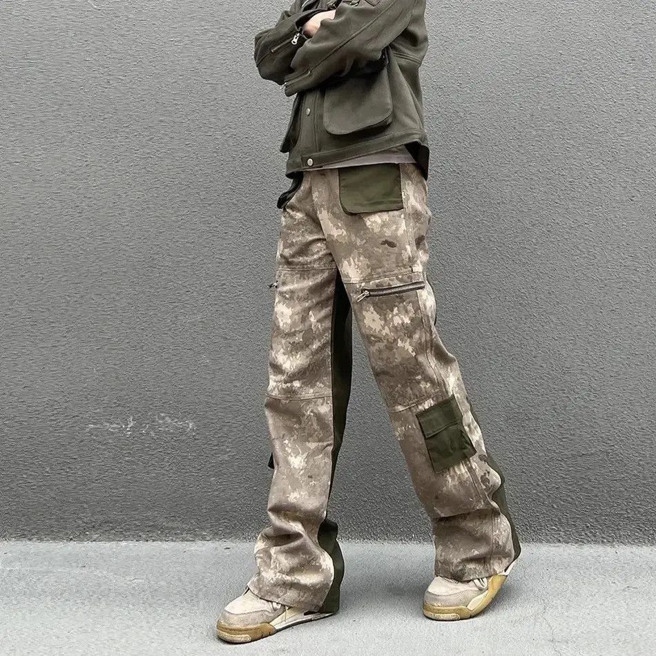 Japanese Brand Vintage patchwork camouflage multi-pocket cargo trousers Size US 32 / EU 48 - 3 Thumbnail