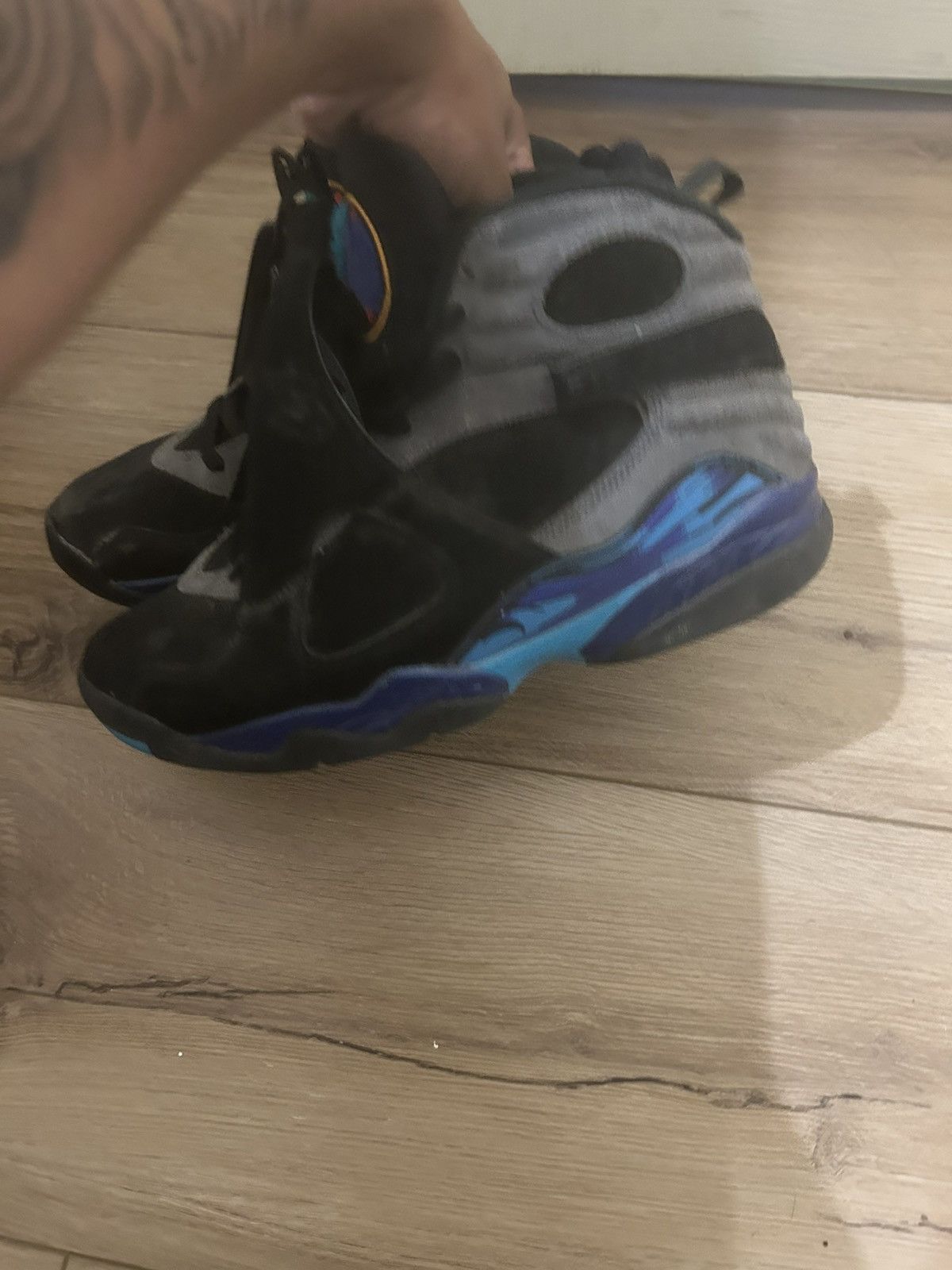 Jordan Brand Aqua Jordan 8s Size US 10.5 / EU 43-44 - 3 Thumbnail