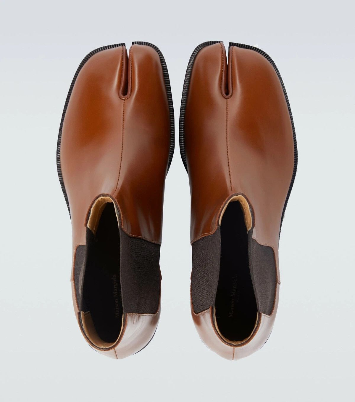 Maison Margiela o1w1db11225 Tabi Chelsea Boots in Brown Size US 9 / EU 42 - 4 Thumbnail