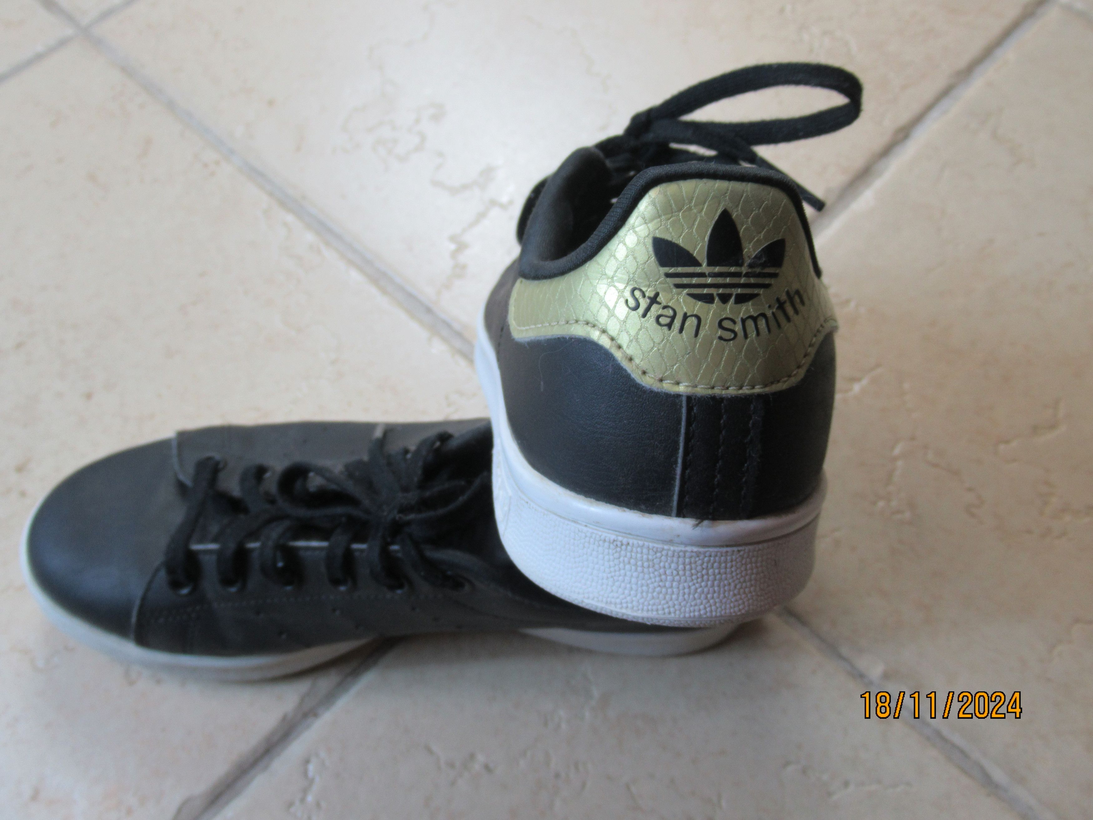 Adidas Adidas Stan Smith black Size US 5 / IT 35 - 4 Thumbnail