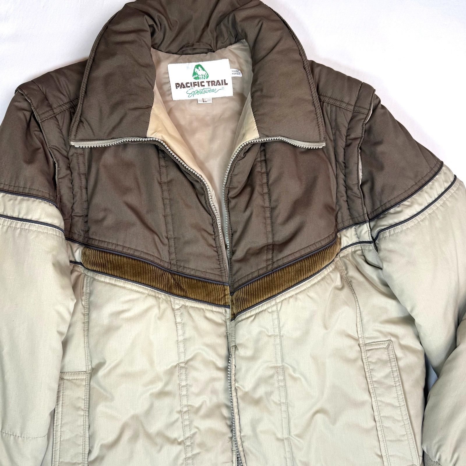 Pacific Trail VTG Pacific Trail 80s Brown Puffer L Removable Sleeves Size US L / EU 52-54 / 3 - 4 Thumbnail