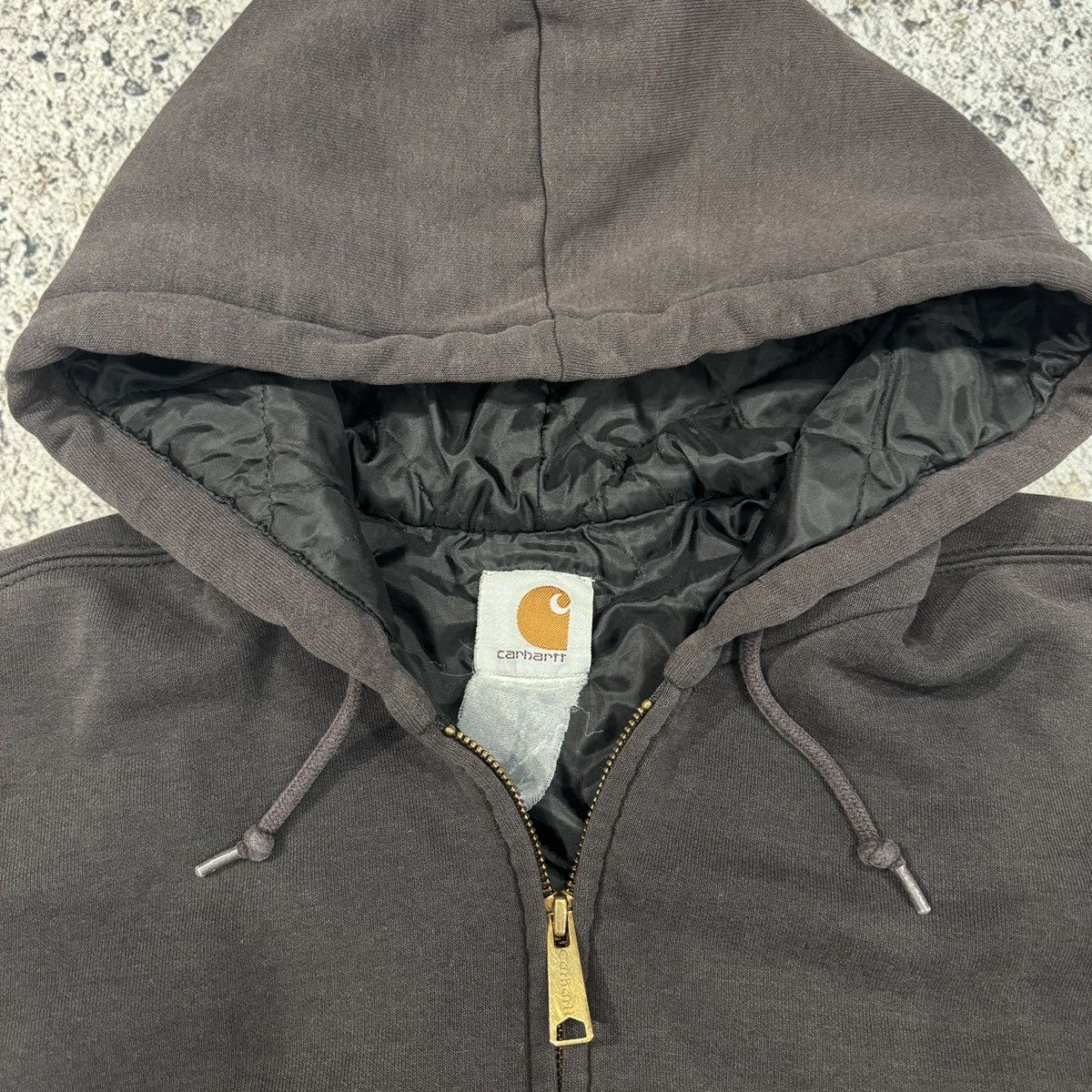 Carhartt Carhartt Thrashed Faded Distressed Zip Up Hoodie ERD Grunge Size US XXL / EU 58 / 5 - 6 Thumbnail